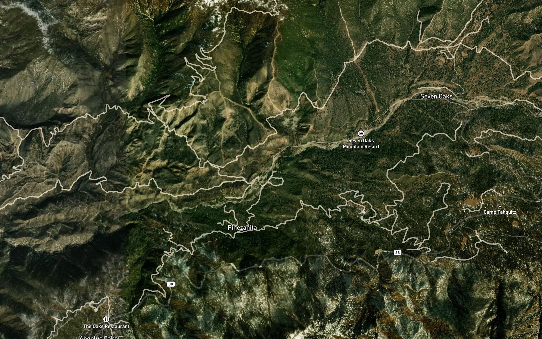 Satellite map of the Forsee Creek