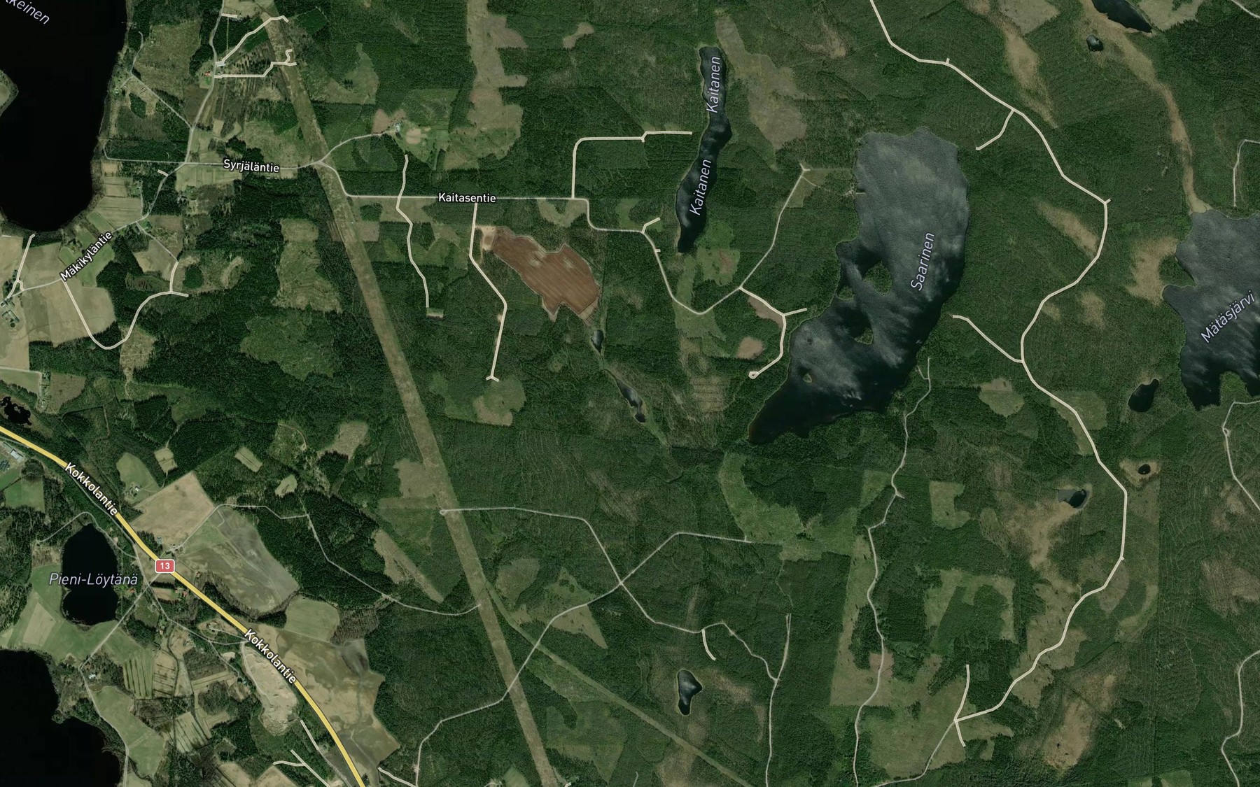 Satellite map of the Ala-Jokilampi