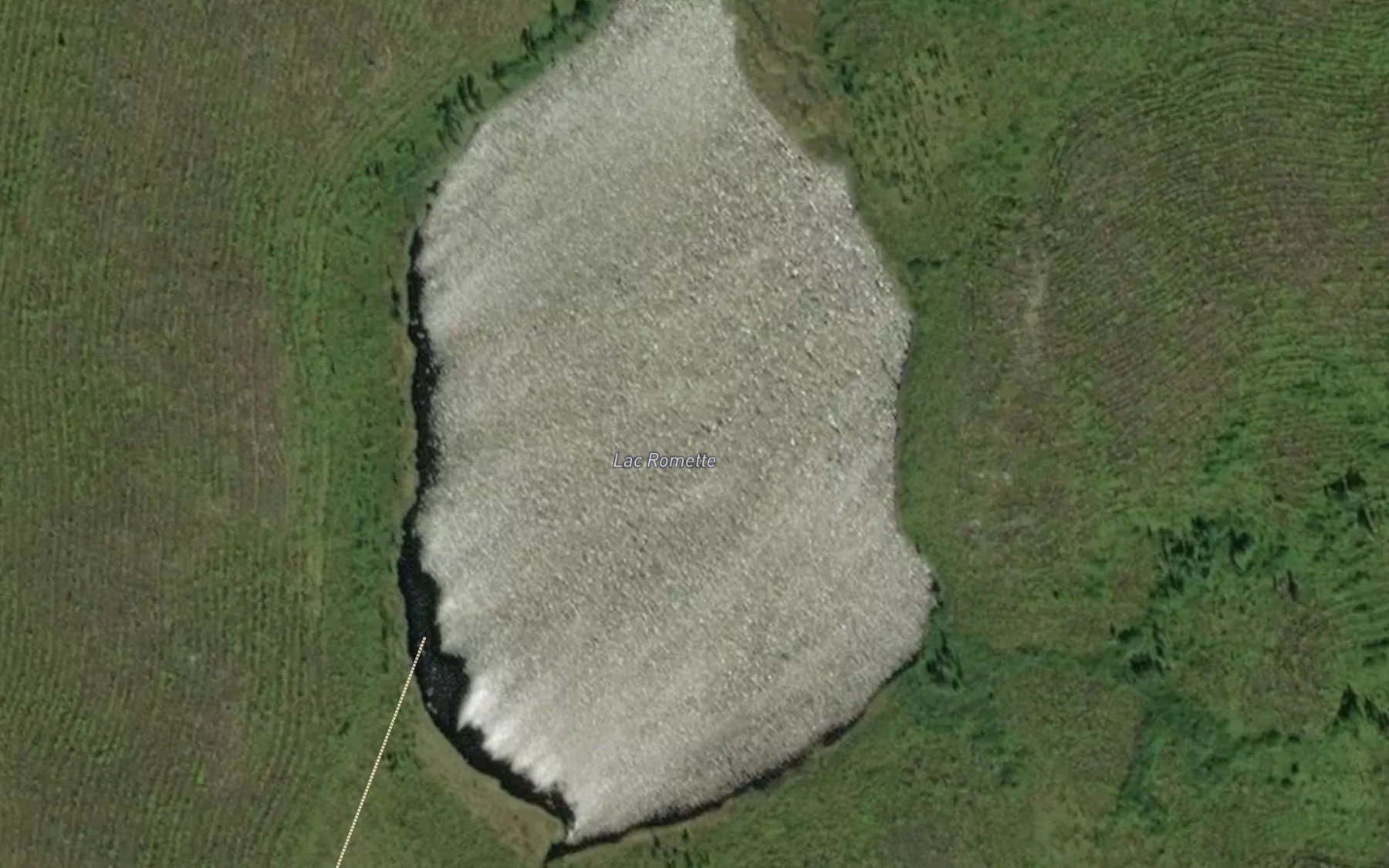 Satellite map of the Lac Romette