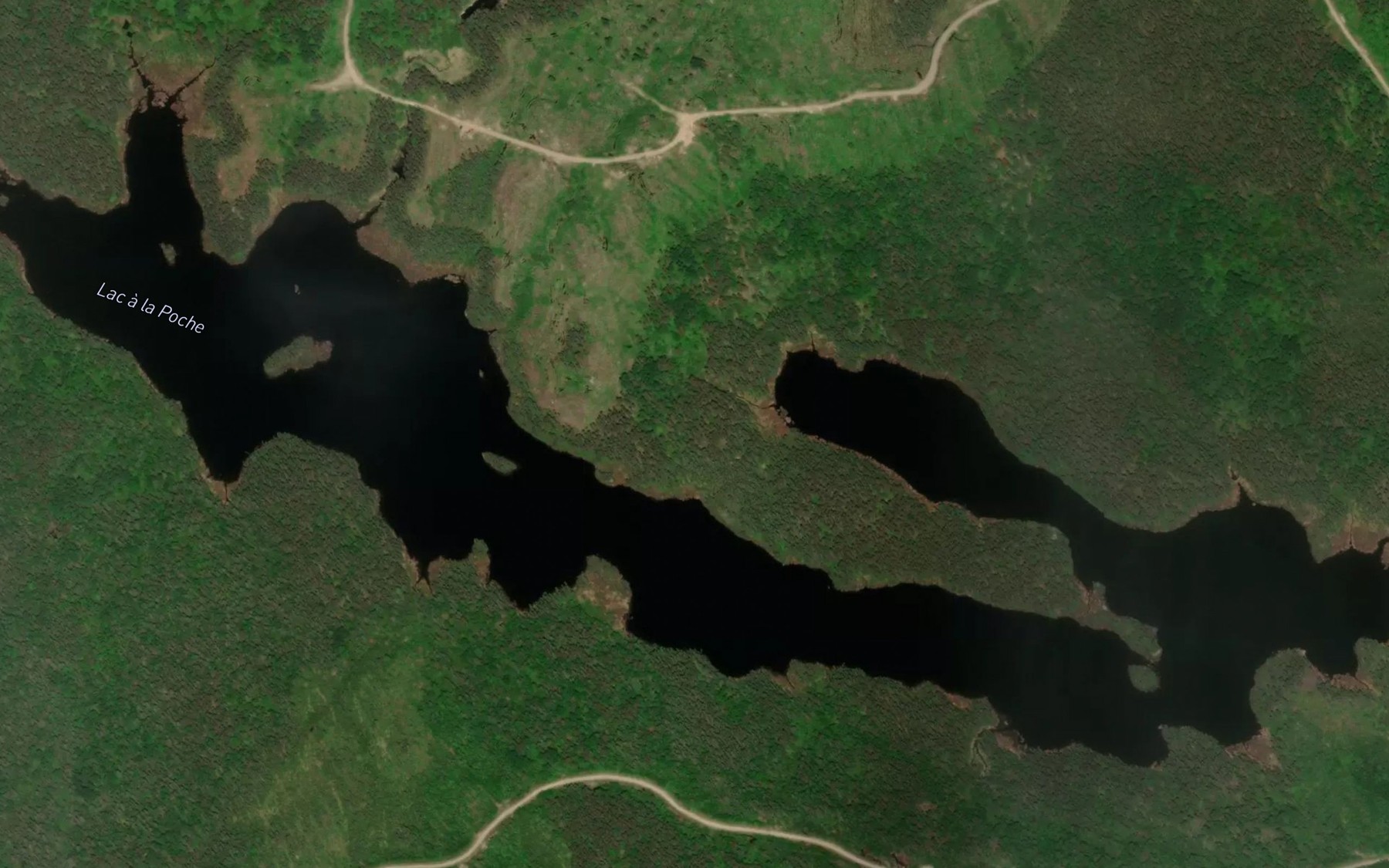 Satellite map of the Lac a la Poche
