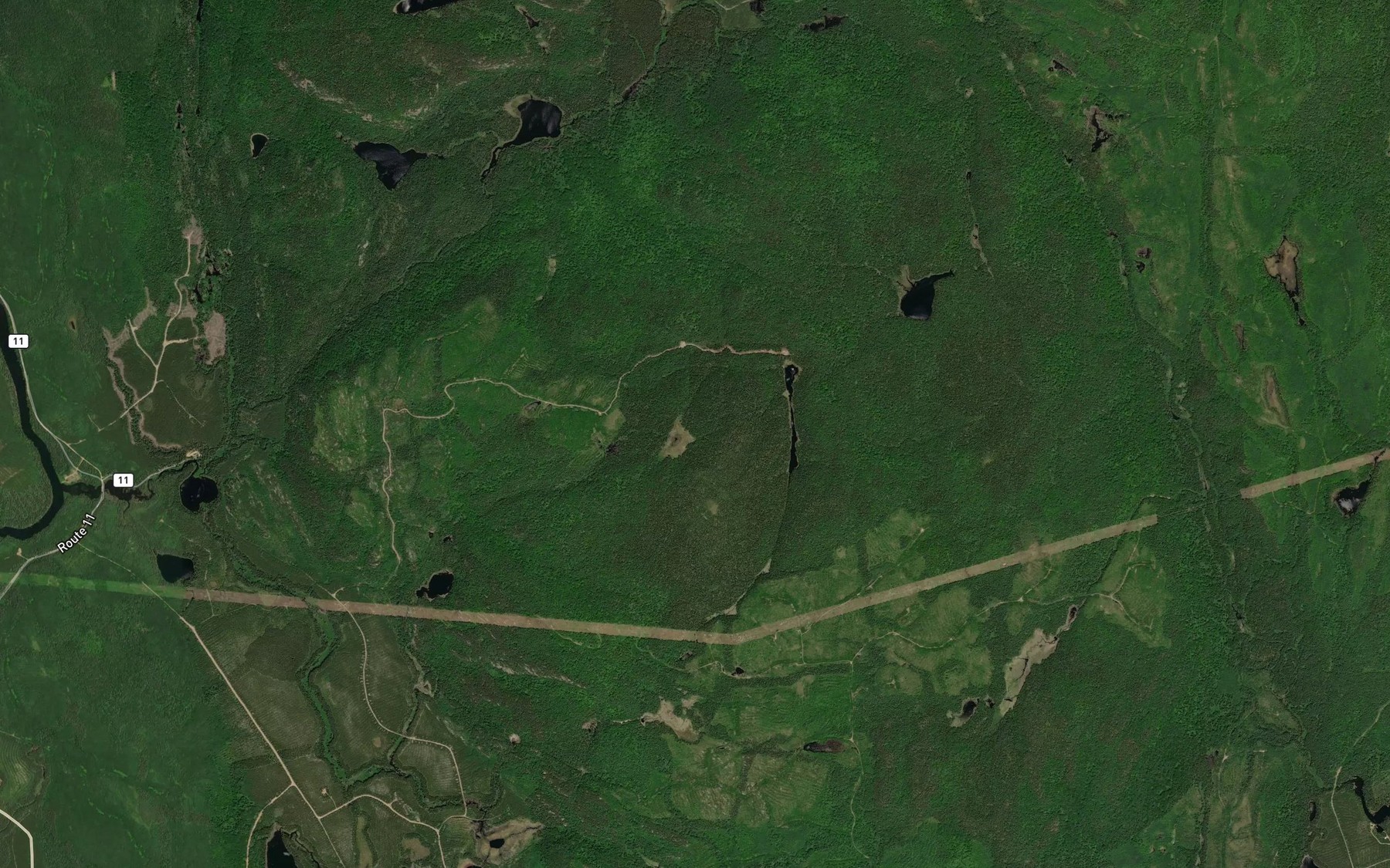 Satellite map of the Lac d'en Haut