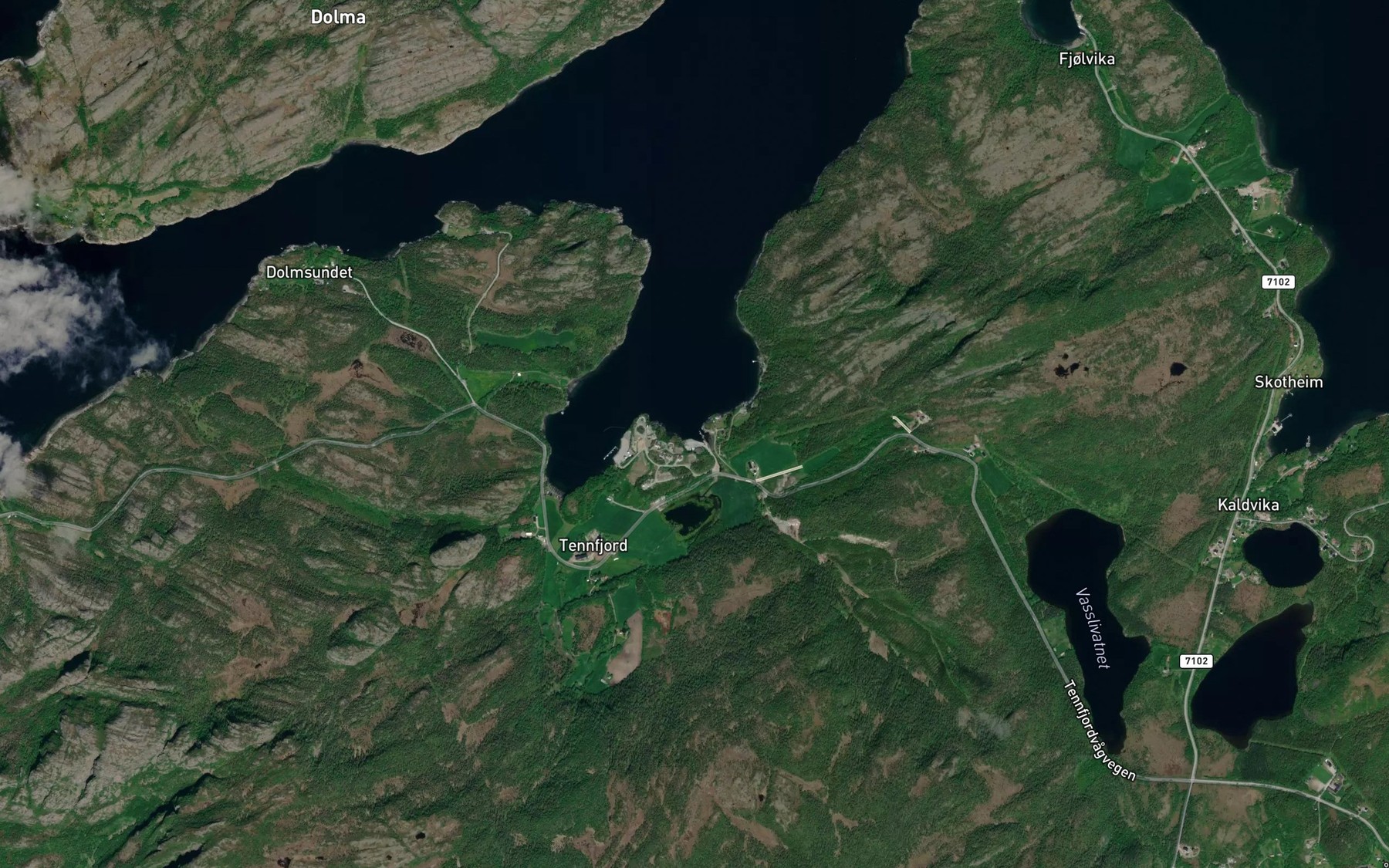 Satellite map of the Vasslibukta
