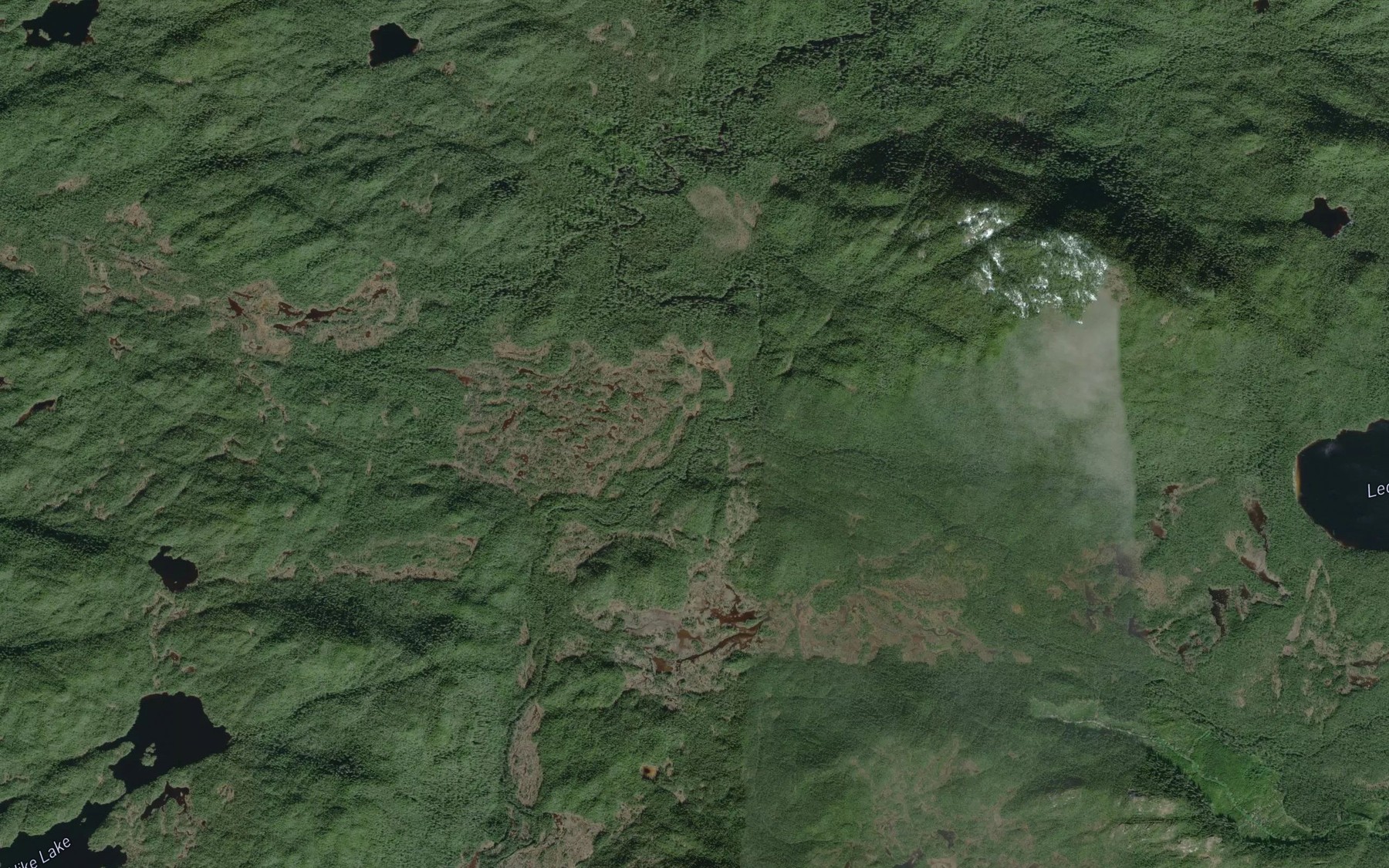 Satellite map of the Ringland Creek