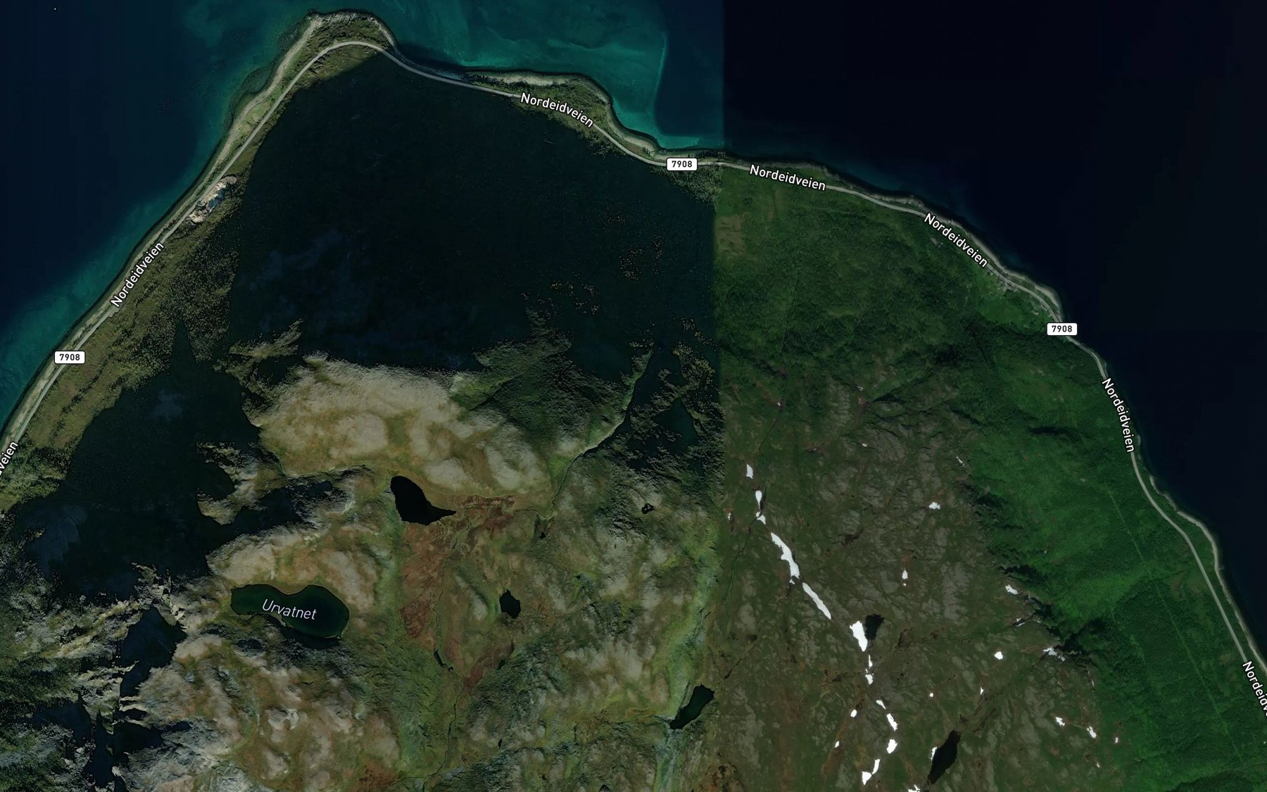 Satellite map of the Molnelva
