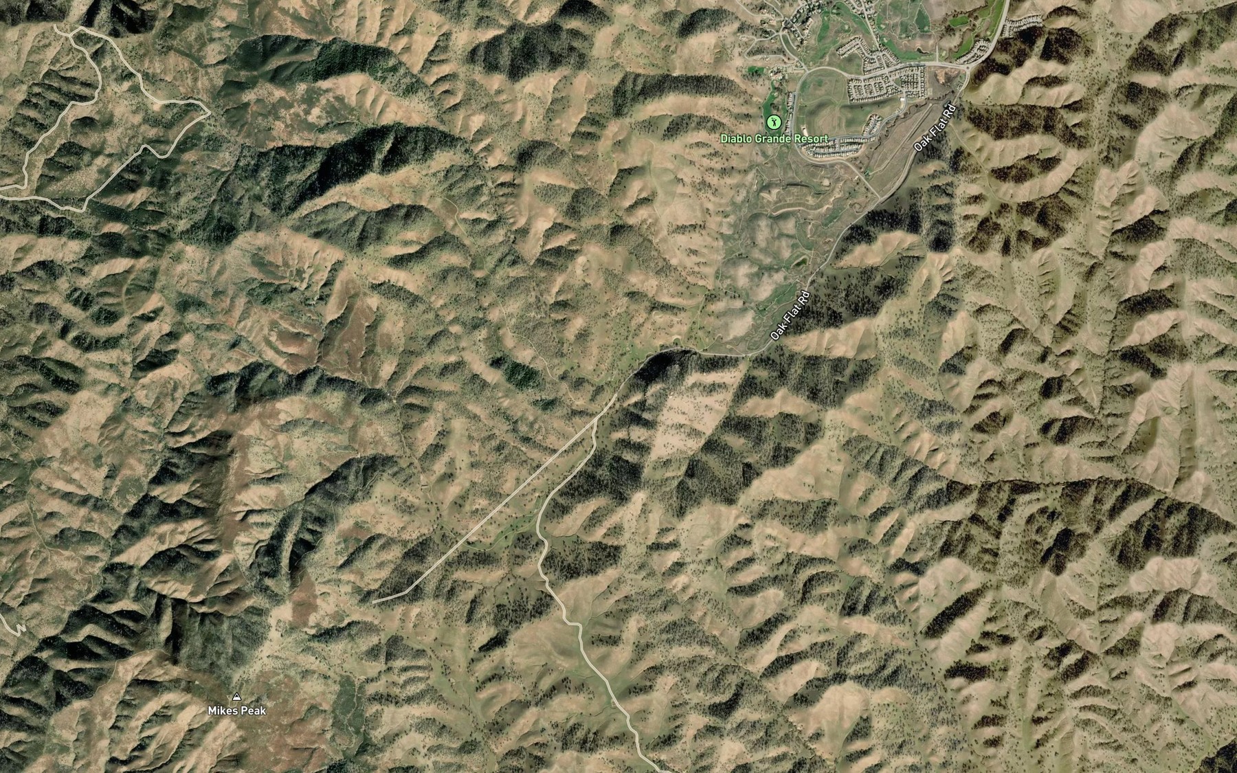 Satellite map of the Lotta Creek