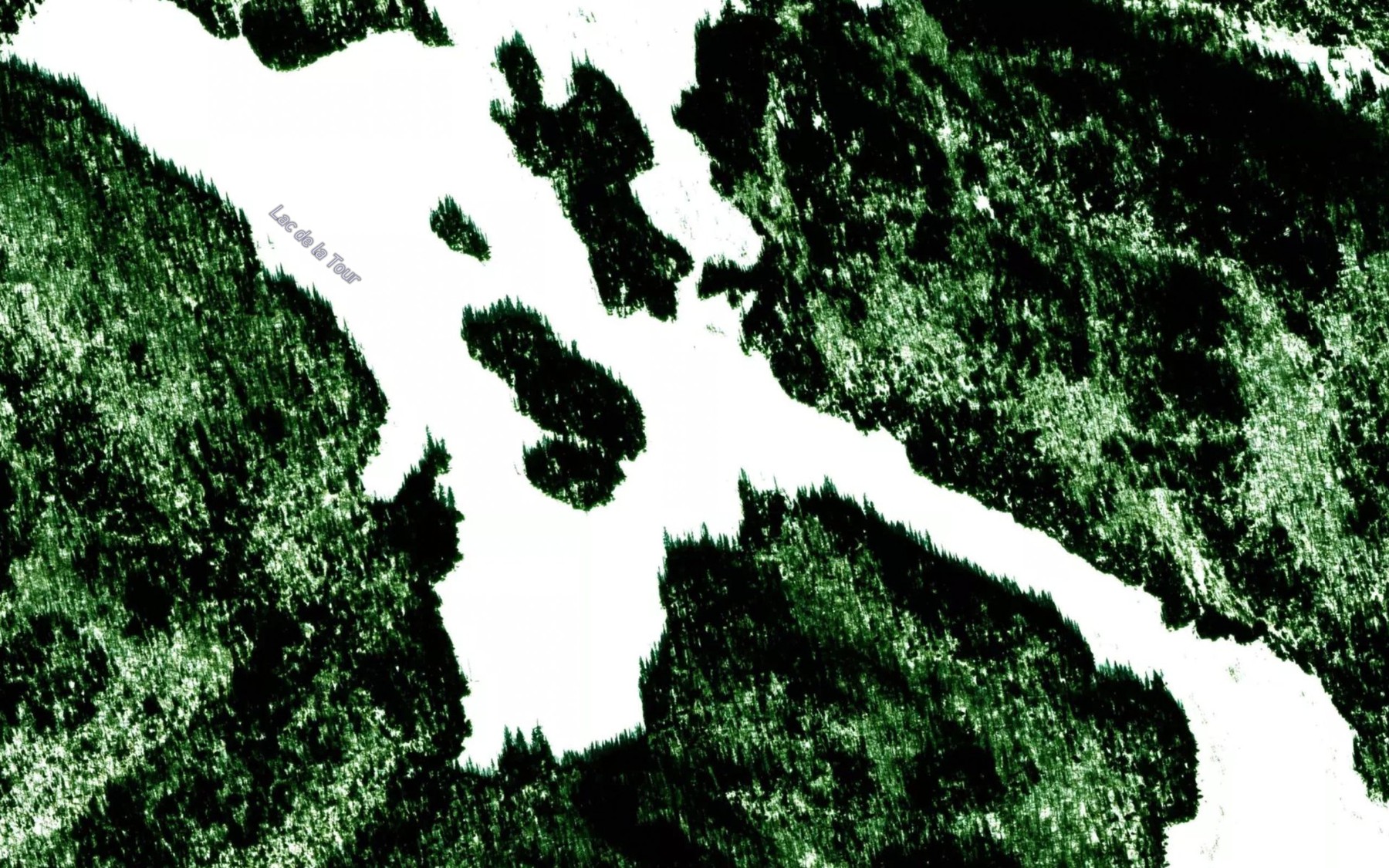 Satellite map of the Lac de la Tour