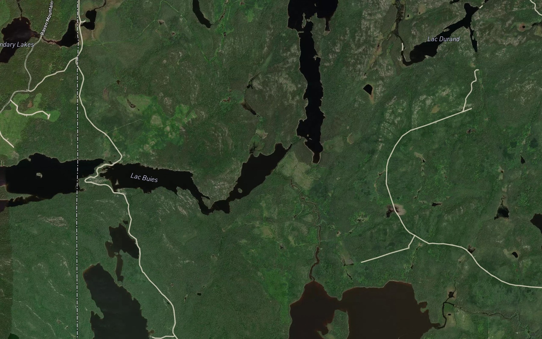 Satellite map of the Riviere Dufay