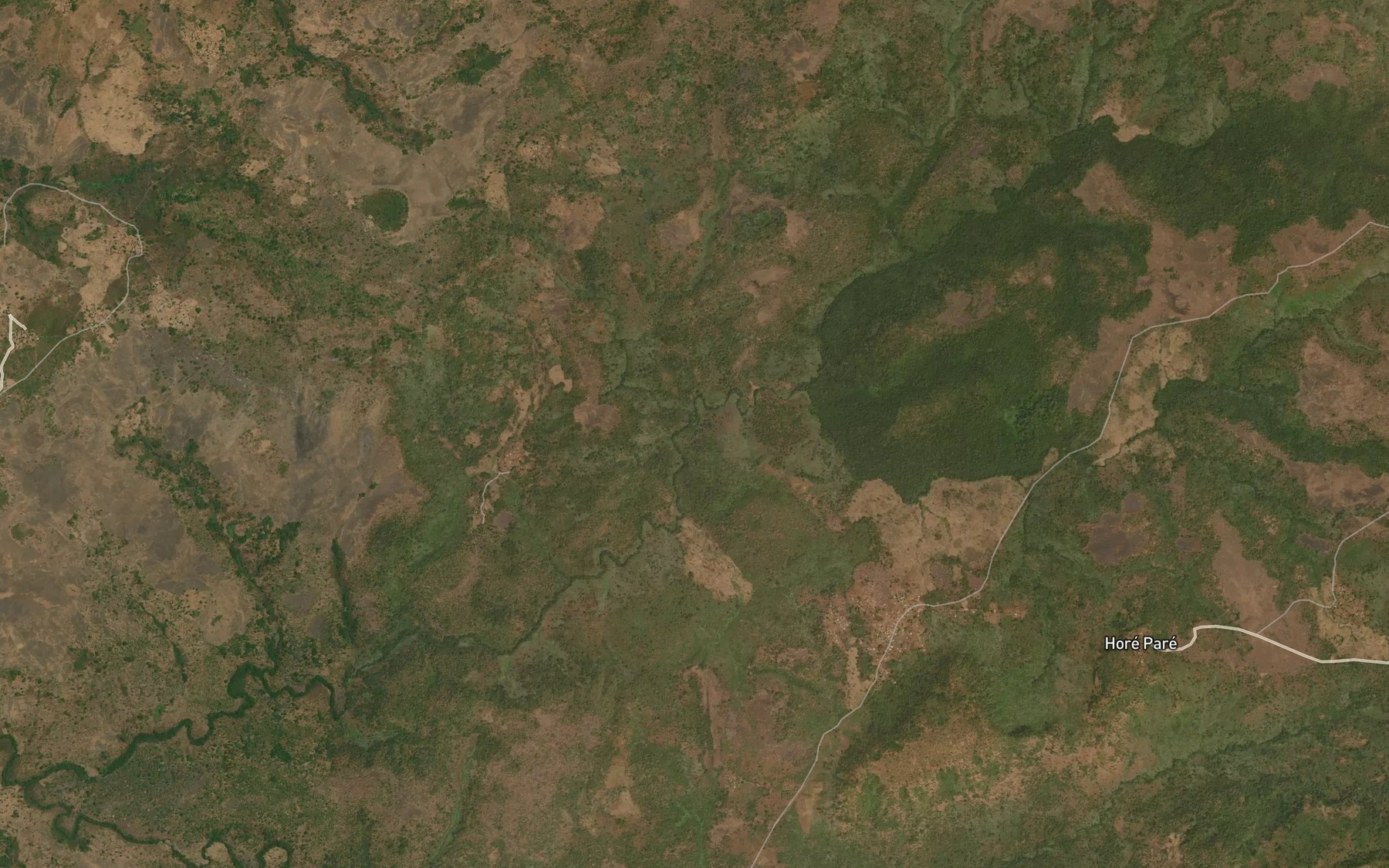 Satellite map of the Ouinguikiran