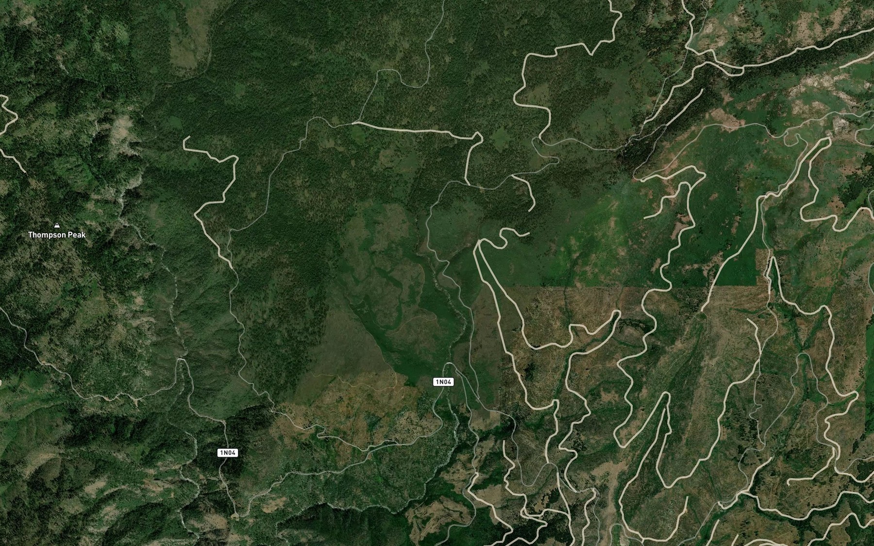 Satellite map of the Niagara Creek