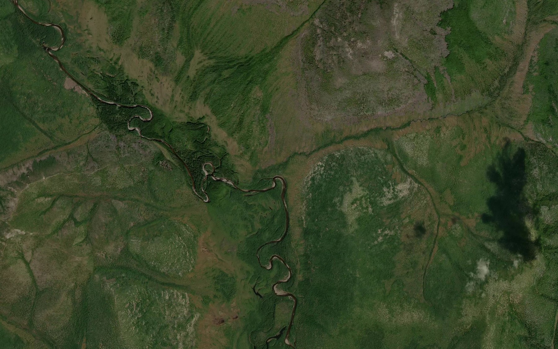 Satellite map of the Kustovoy