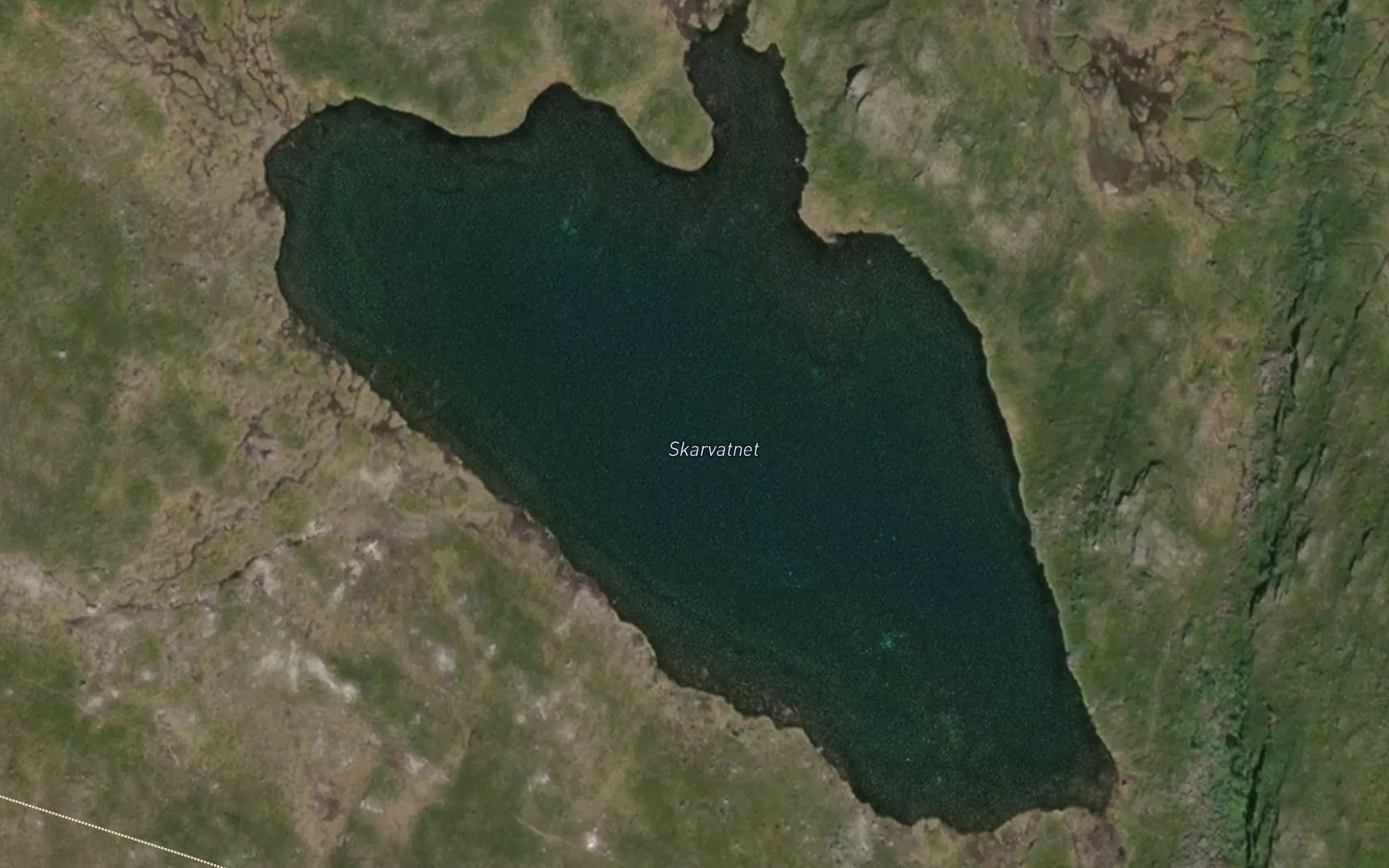 Satellite map of the Skardvatnet