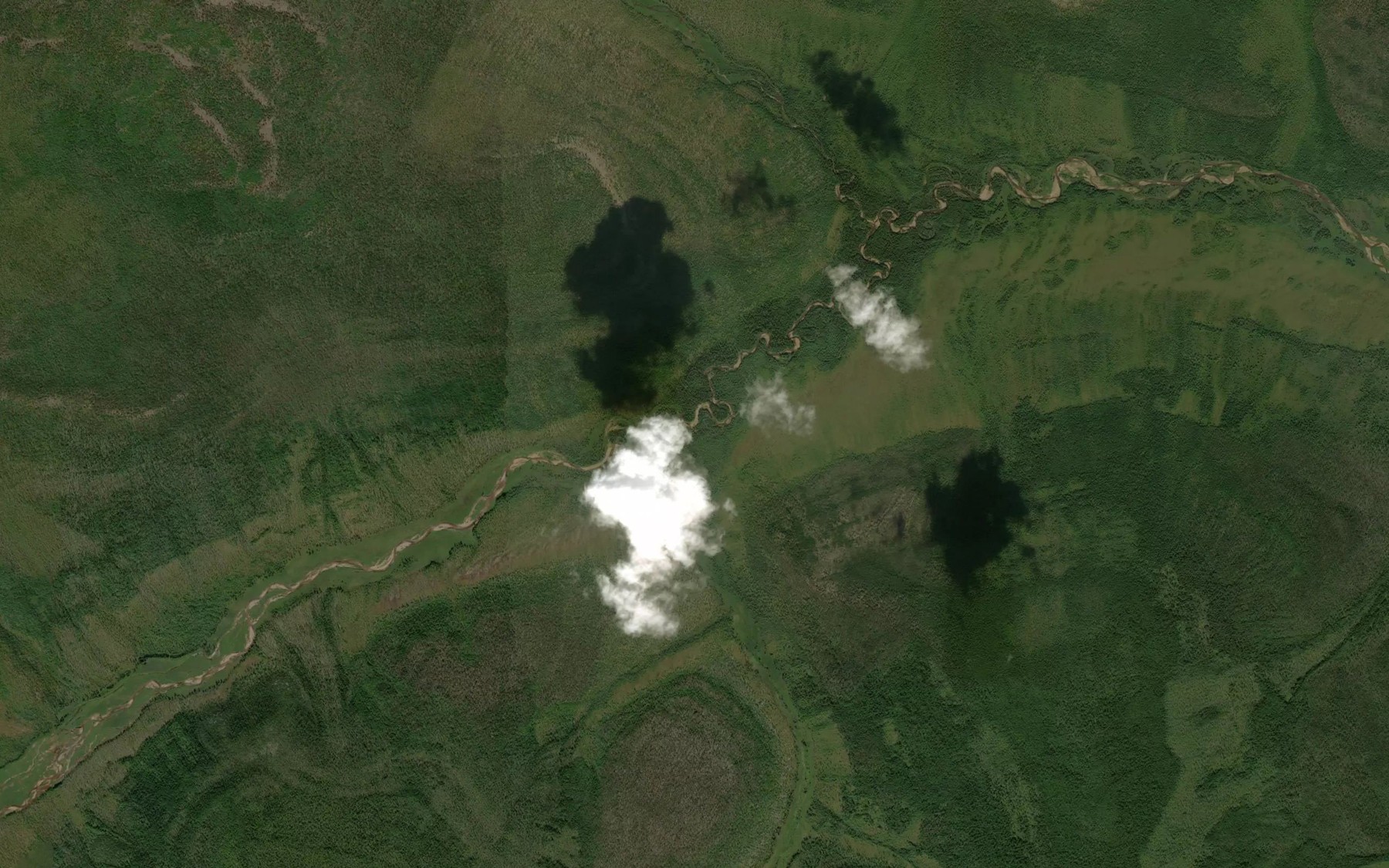 Satellite map of the Pravyy Sayan