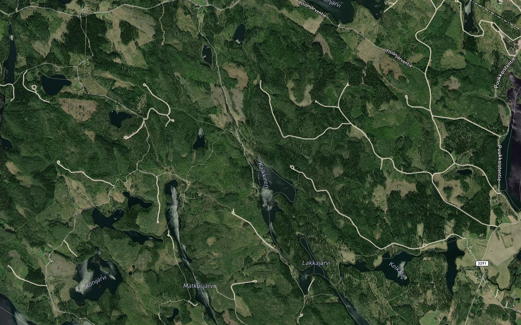 Satellite map of the Kalkkispohja