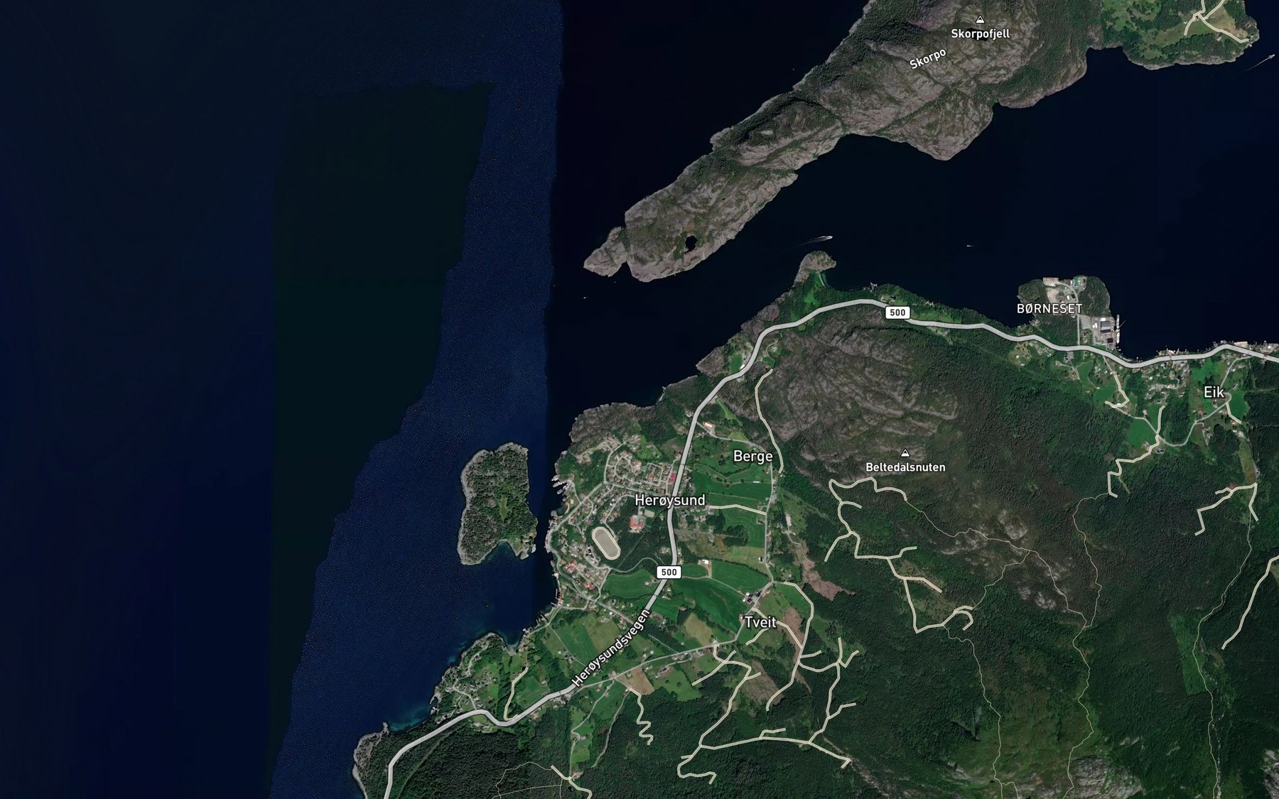 Satellite map of the Nyhavn