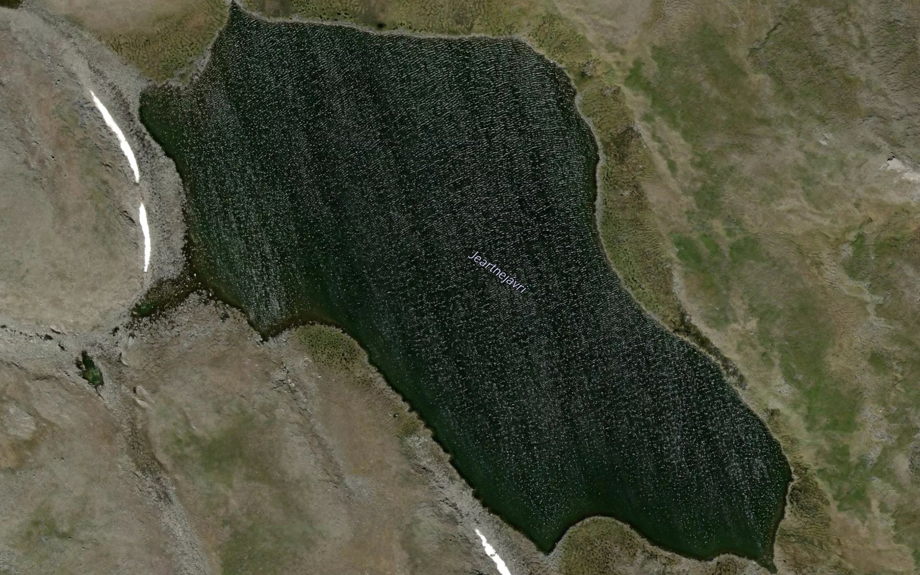 Satellite map of the Jeartnejavri