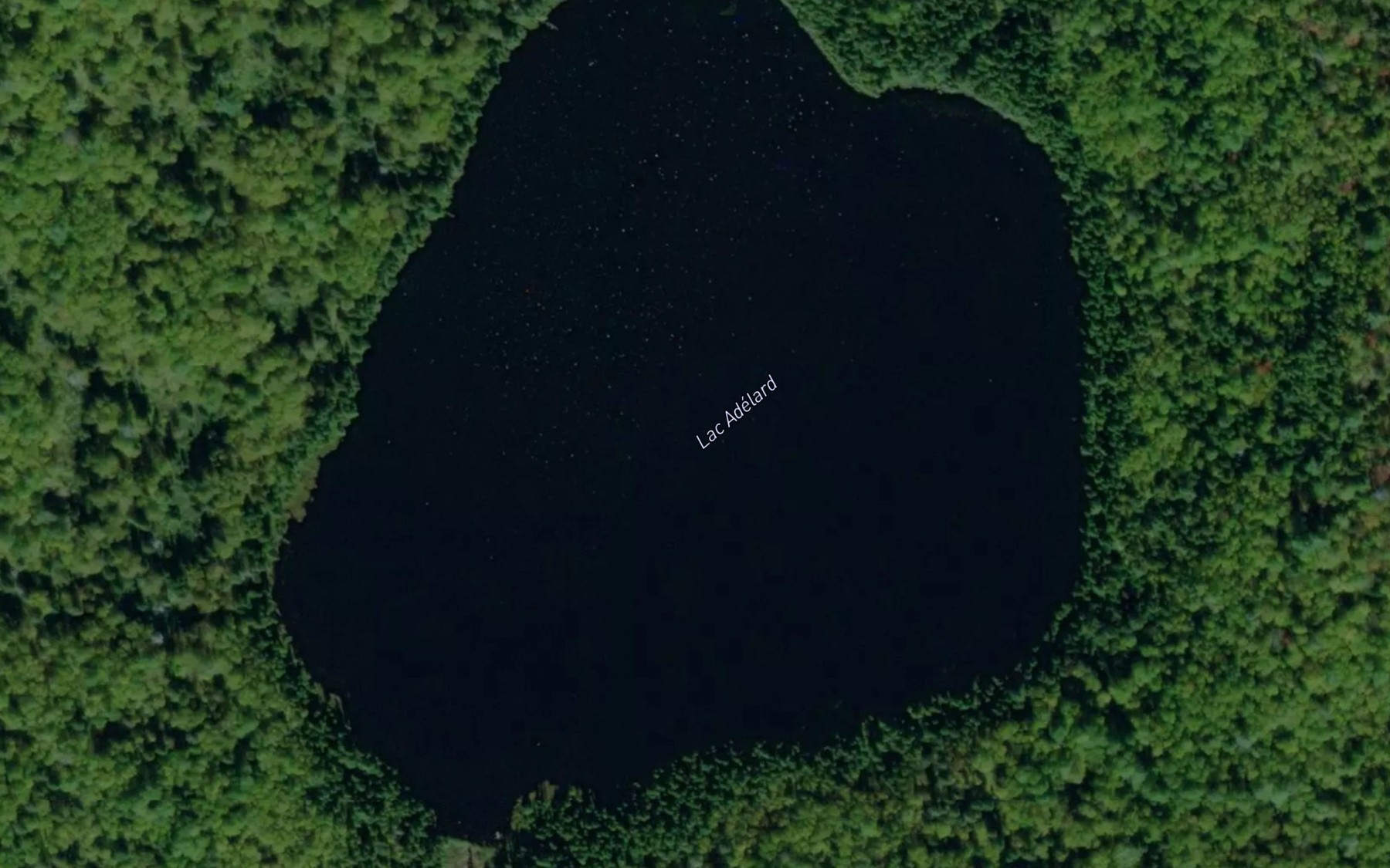 Satellite map of the Lac Adelard