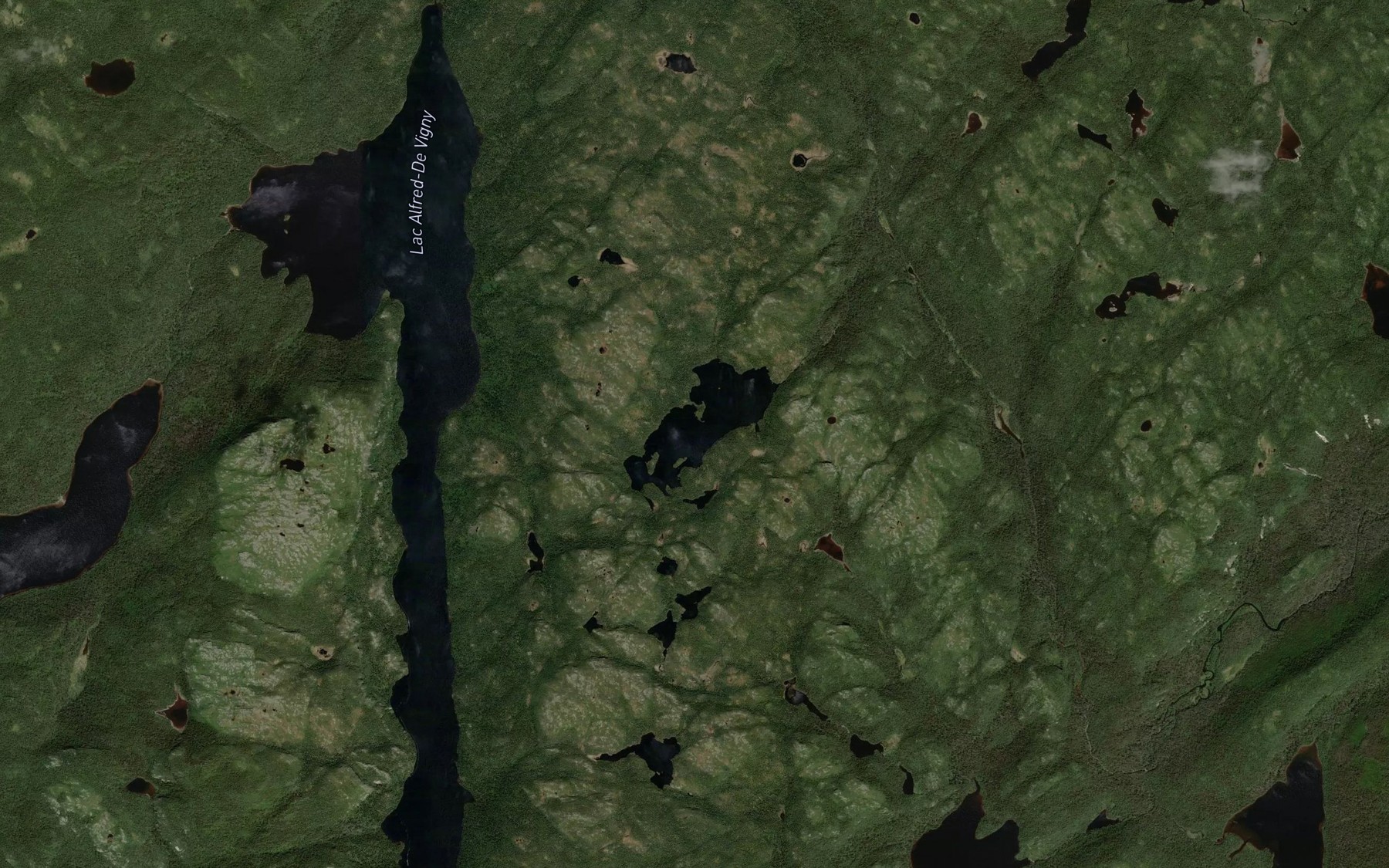 Satellite map of the Lac Pikal-le-Maigre