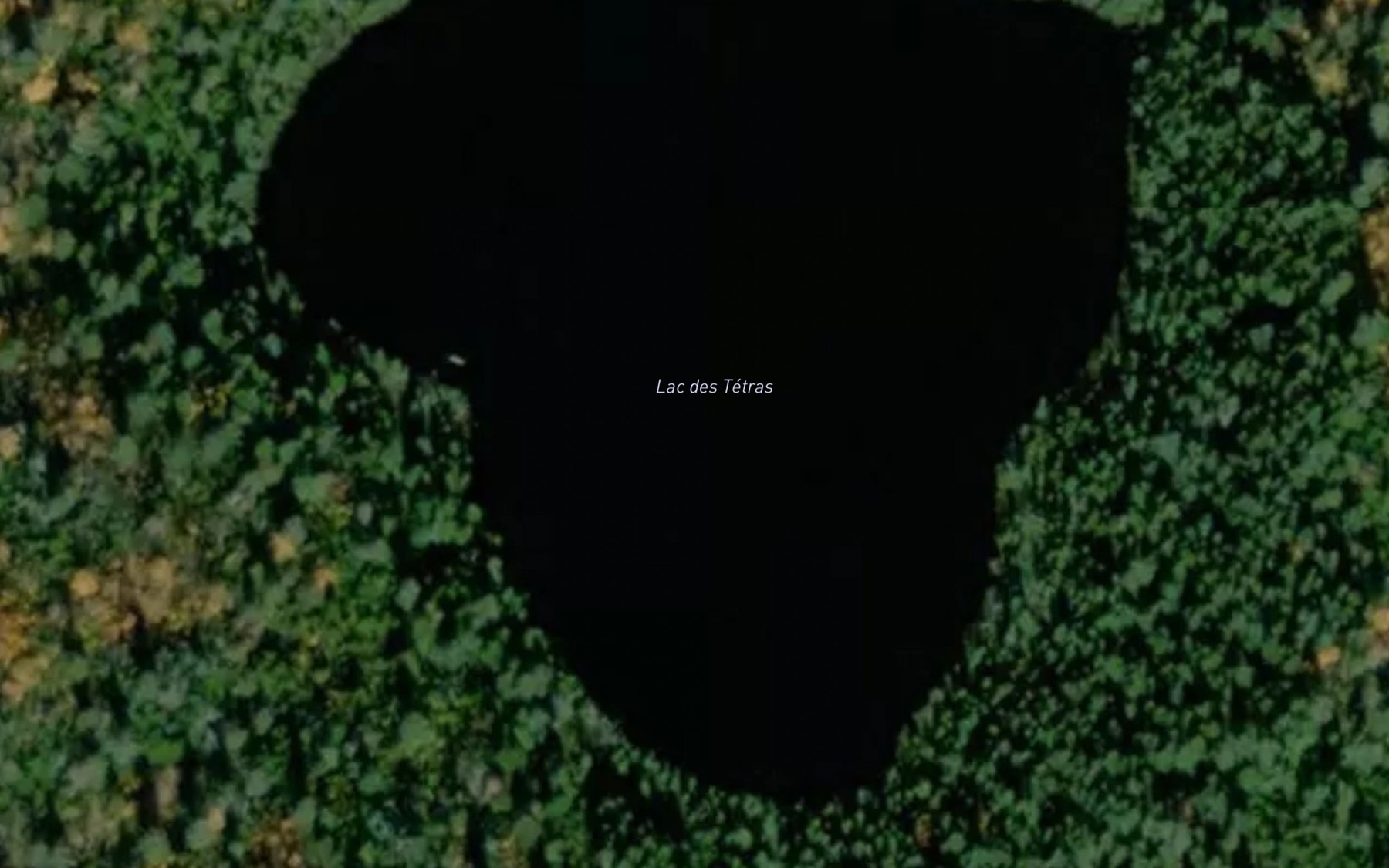 Satellite map of the Lac des Tetras