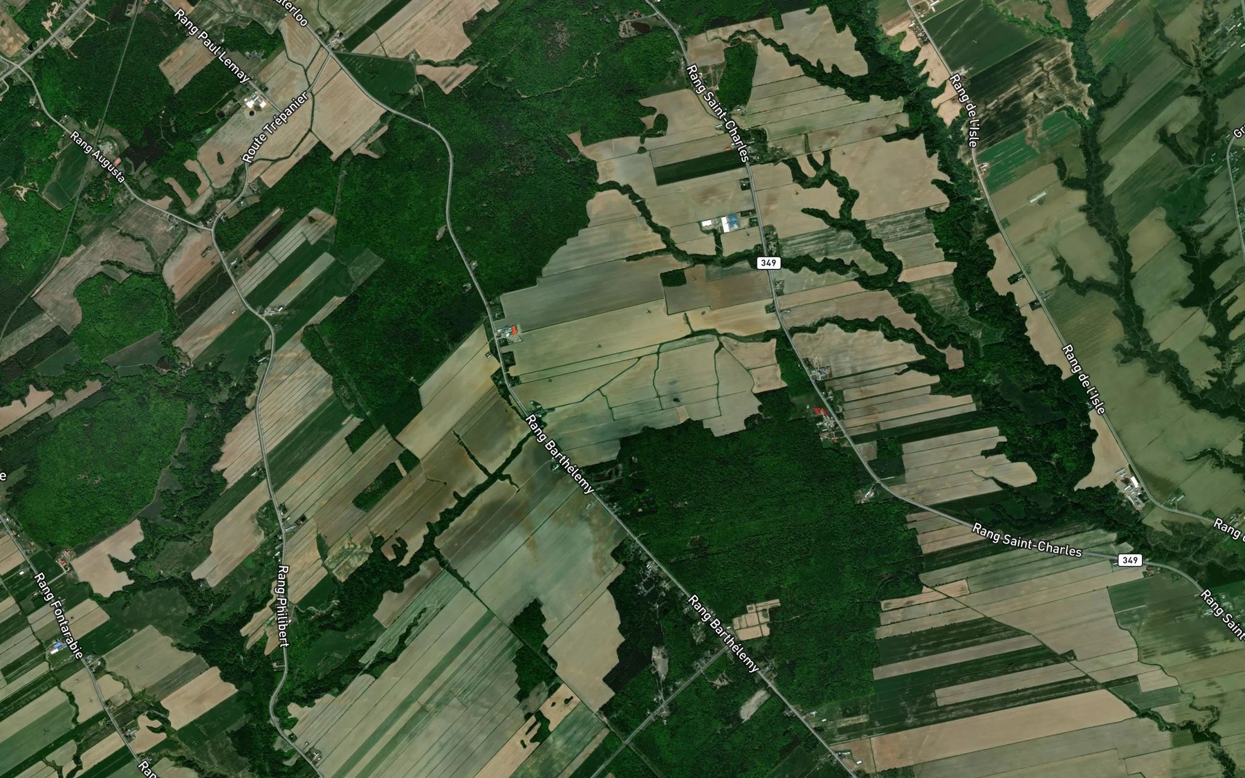 Satellite map of the Cours d'eau Bastien