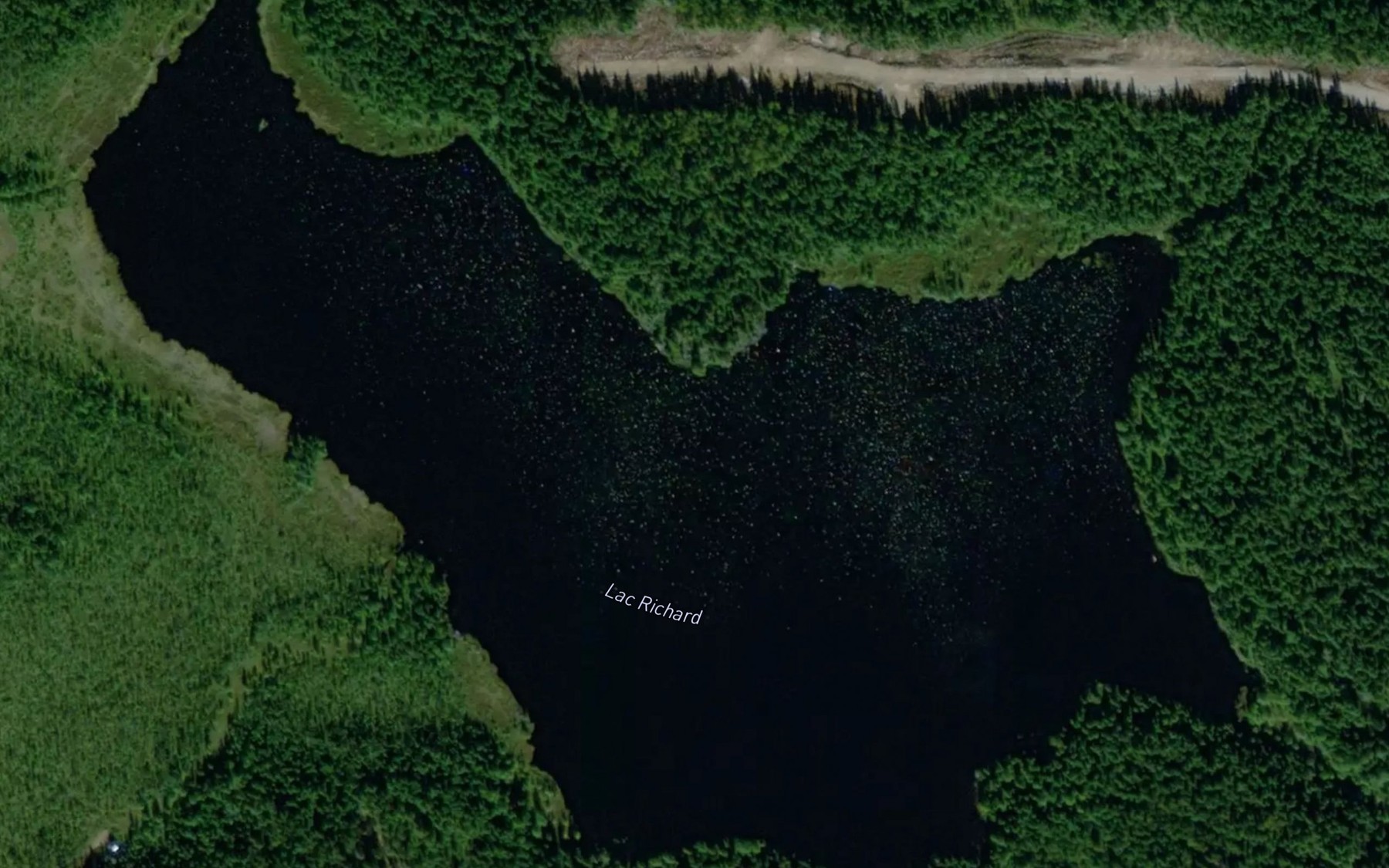 Satellite map of the Lac Richard