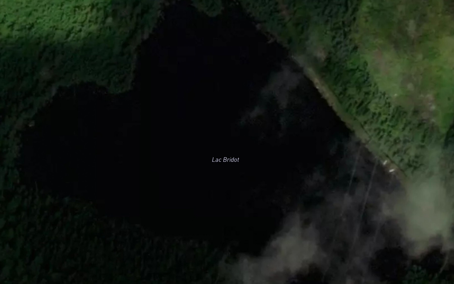 Satellite map of the Lac Bridot