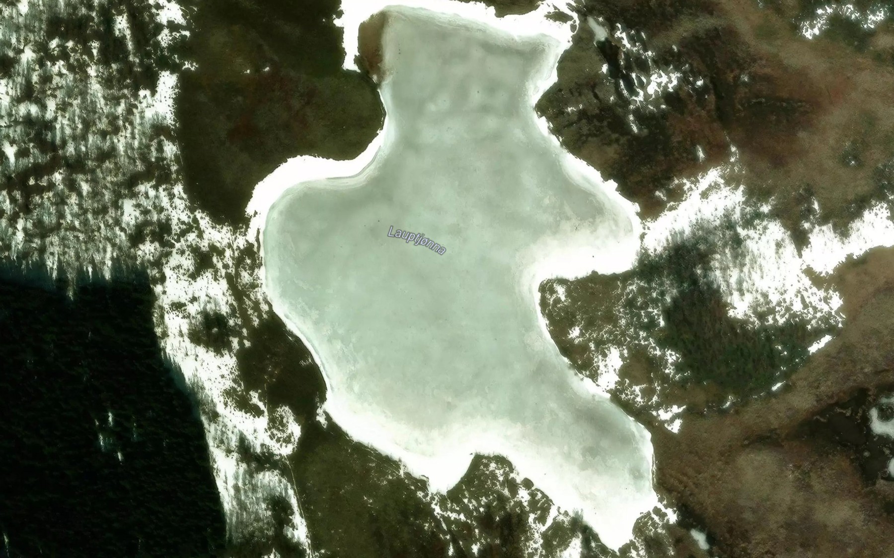 Satellite map of the Loyptjorna
