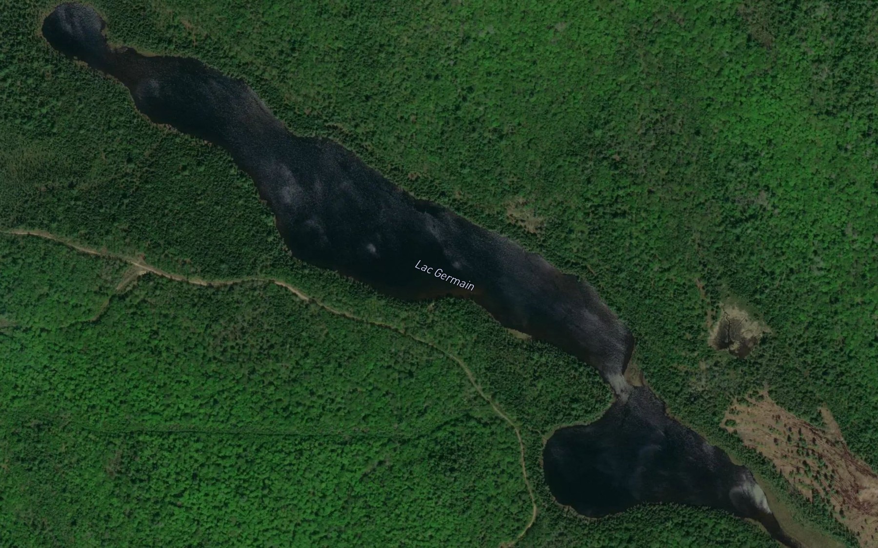 Satellite map of the Lac Germain