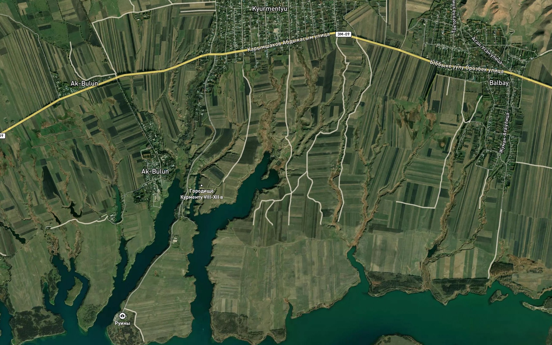 Satellite map of the Malyy Sary-Bulak