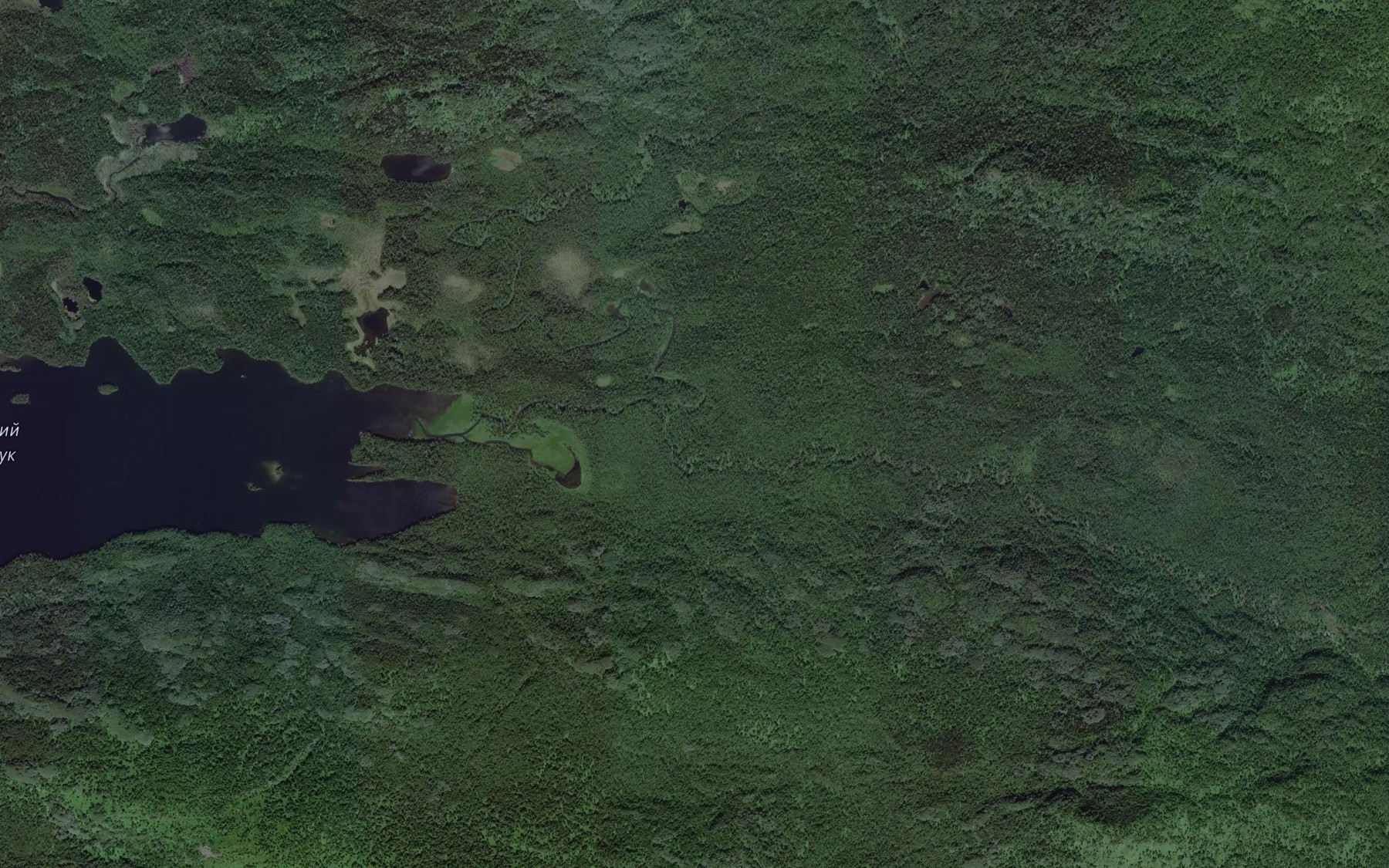 Satellite map of the Chernaya Rechka