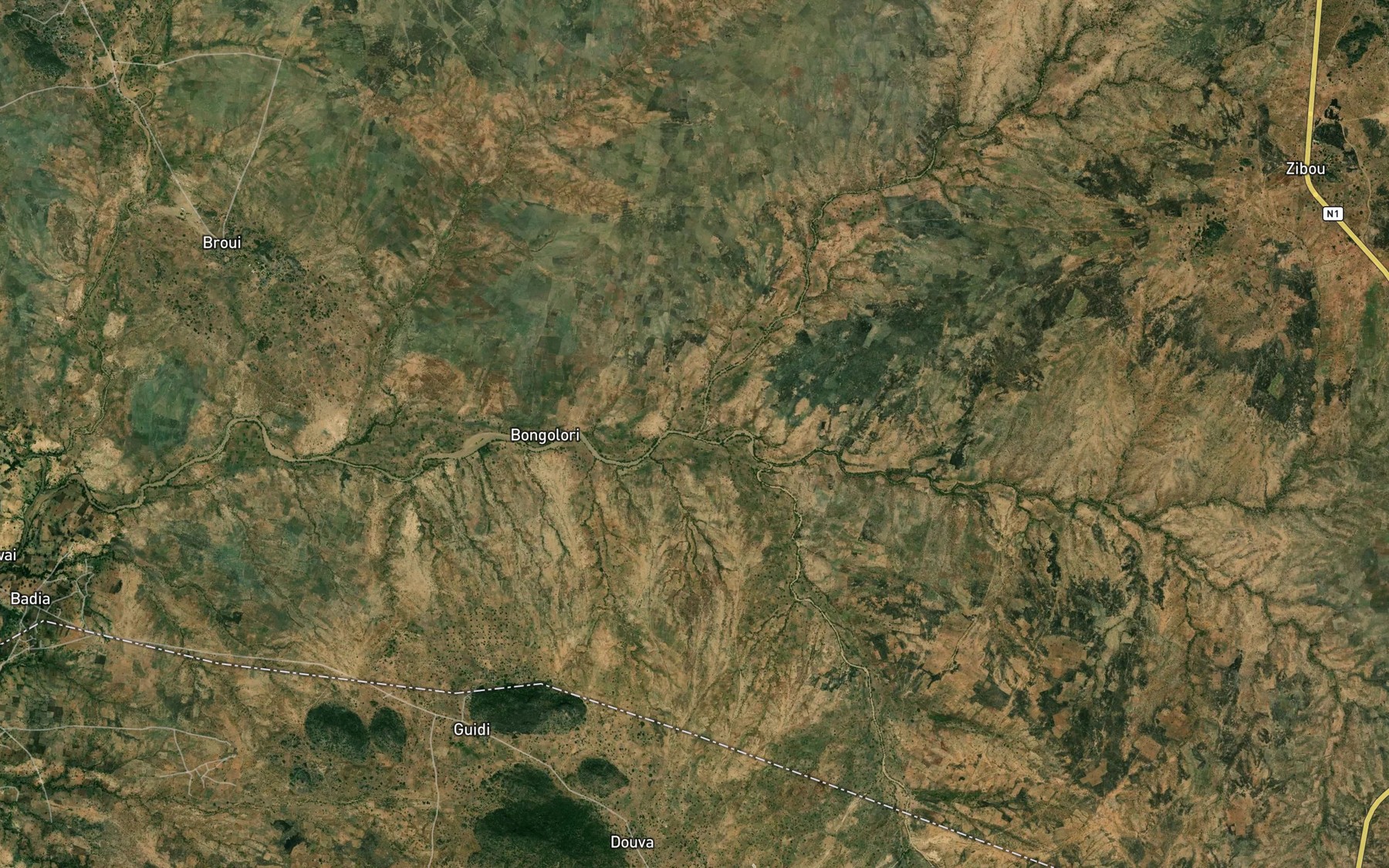 Satellite map of the Manpar