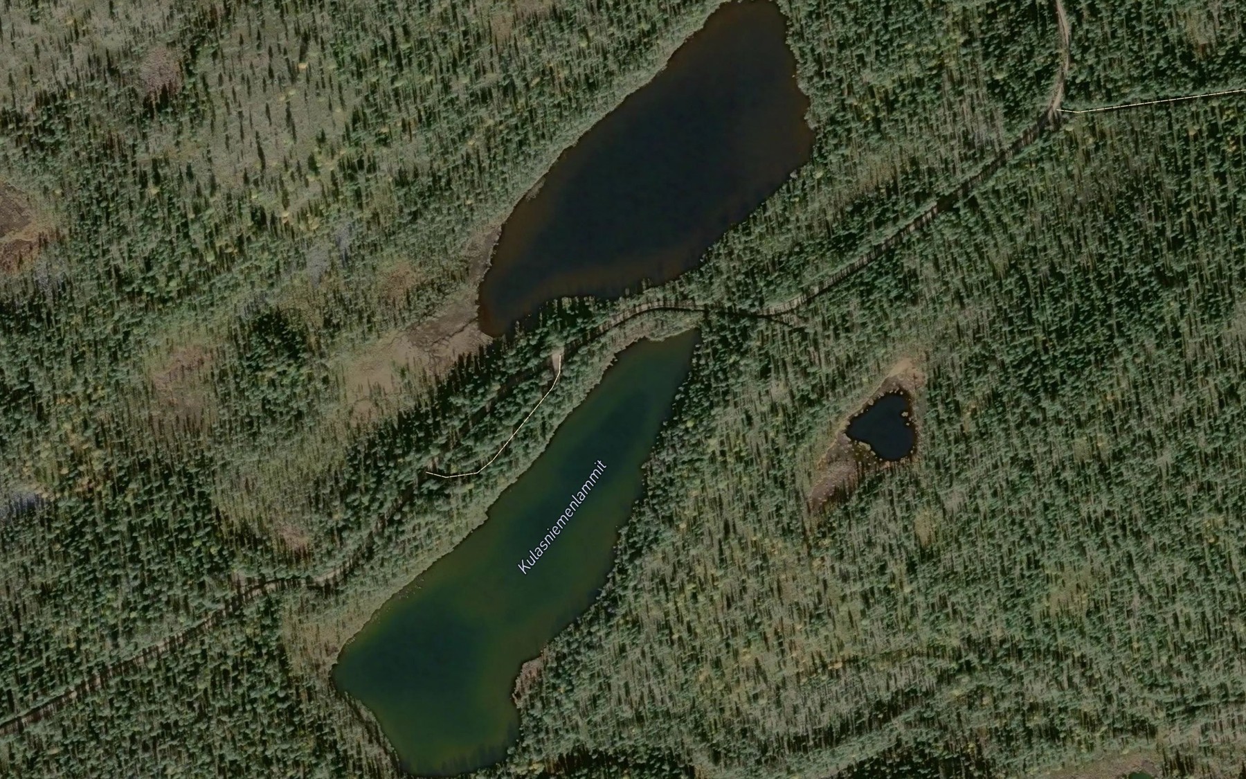 Satellite map of the Kulasniemenlammit