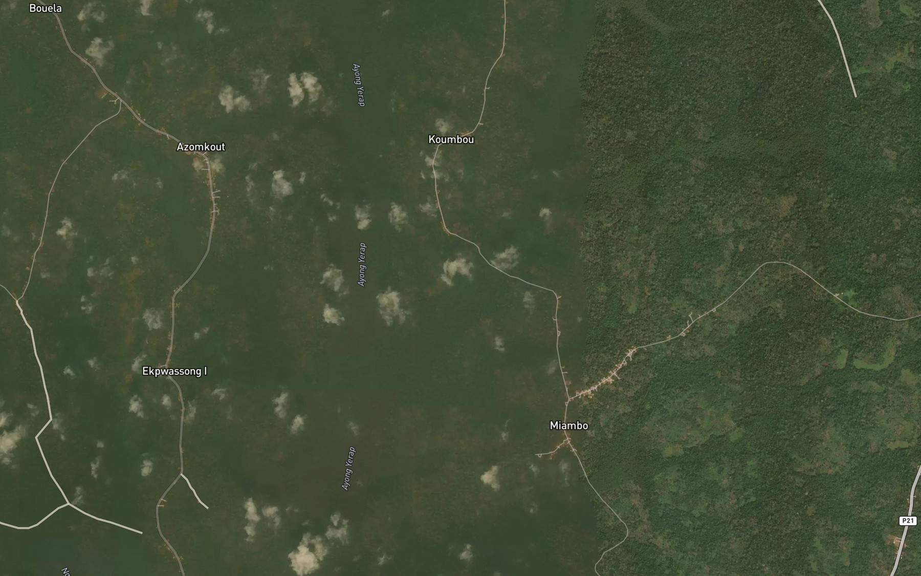Satellite map of the Niagoul