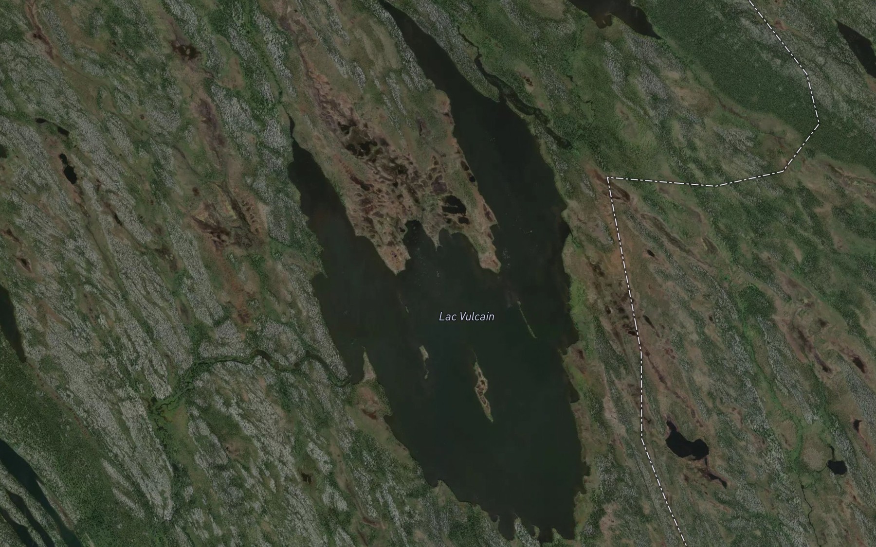 Satellite map of the Lac Vulcain