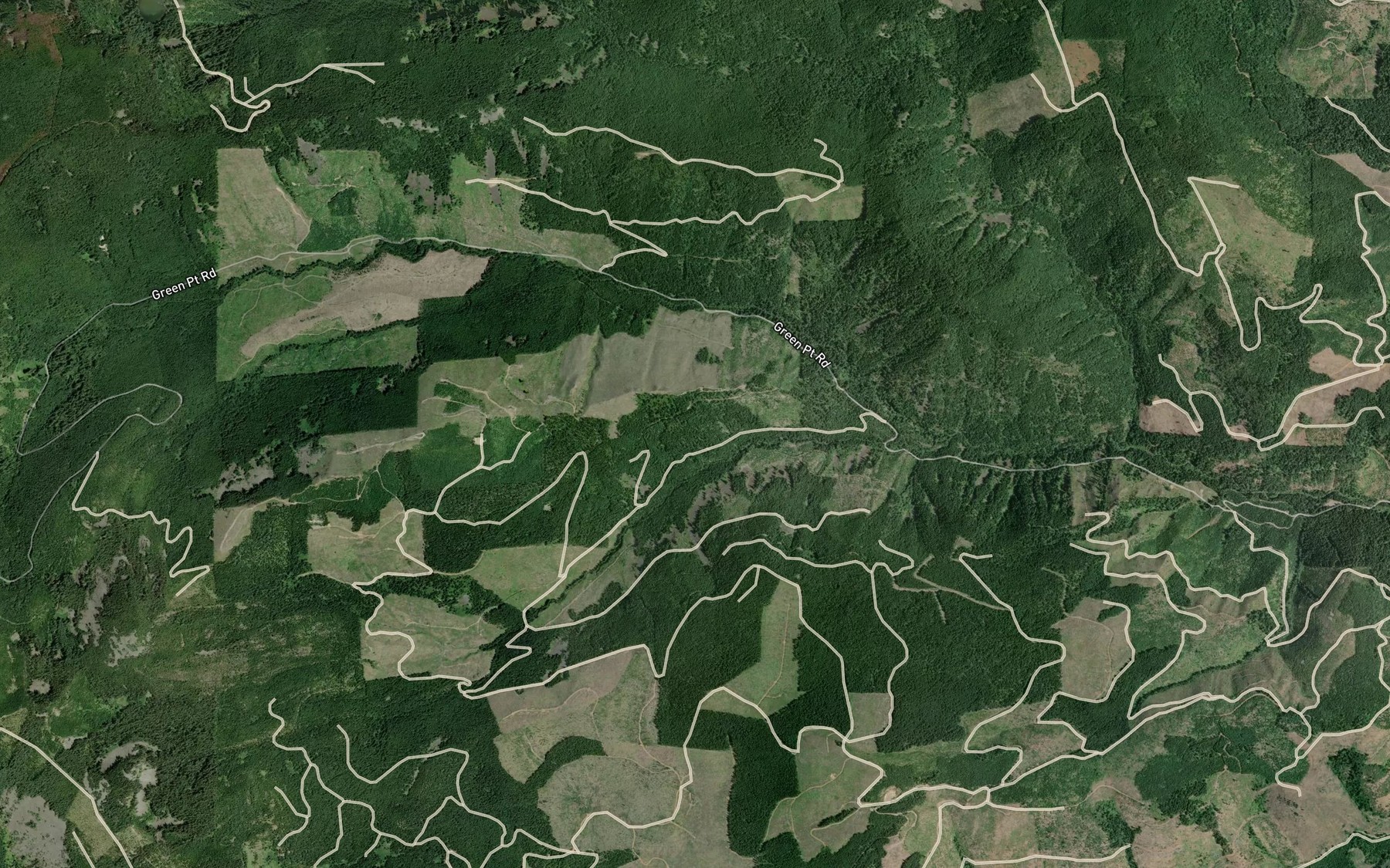 Satellite map of the Crystal Springs