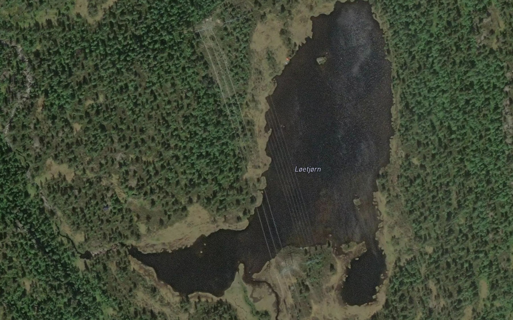 Satellite map of the Loetjonn