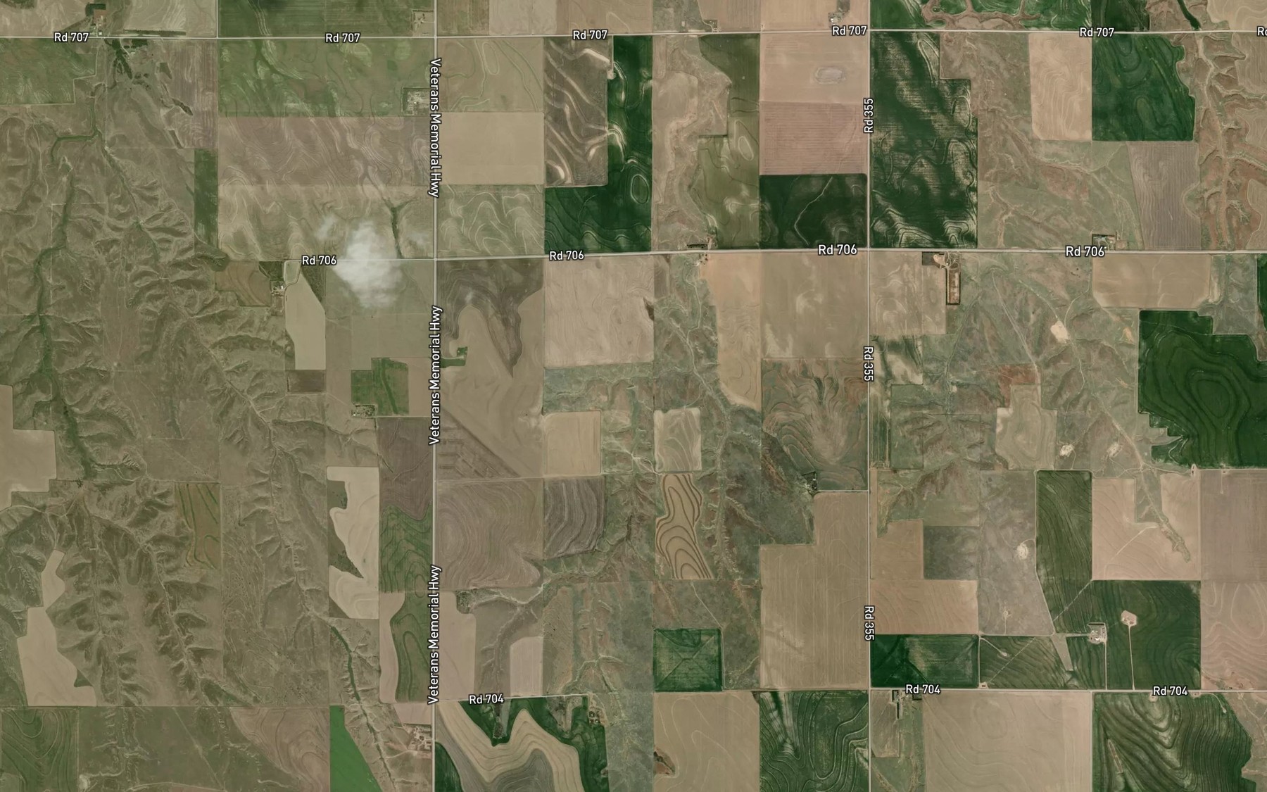 Satellite map of the Dahnke Reservoir