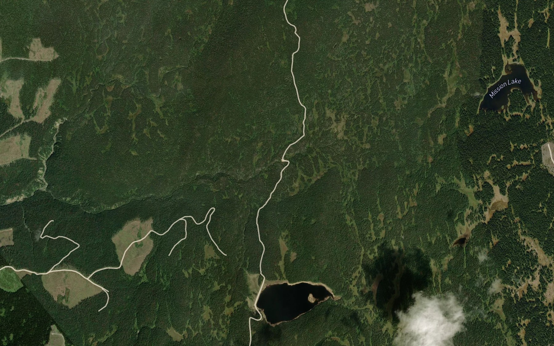Satellite map of the Loch Katrine Creek