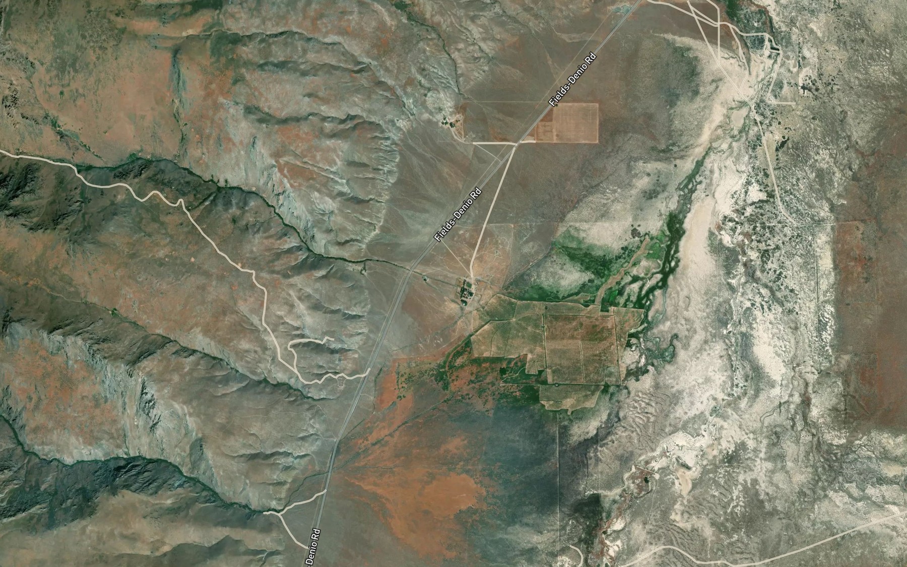 Satellite map of the Colony Creek