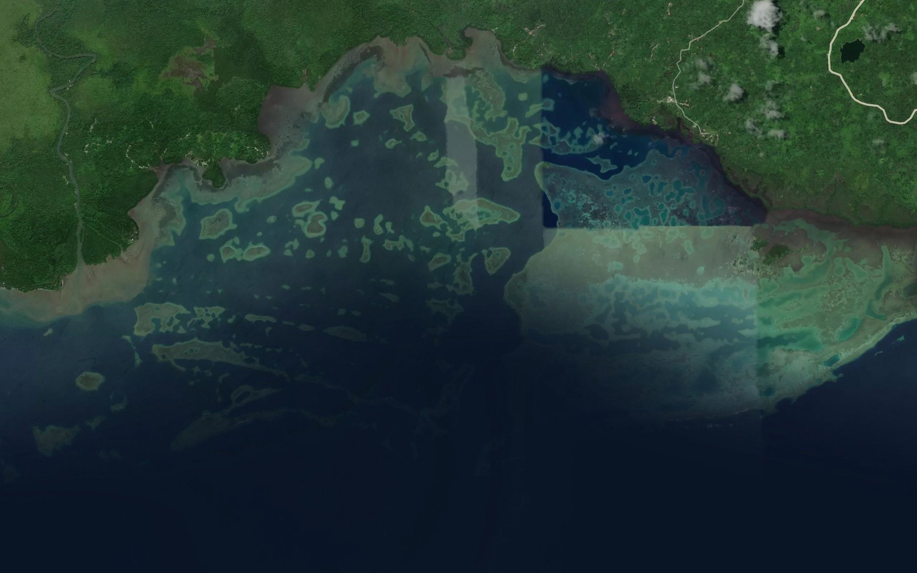 Satellite map of the Patusi Bay