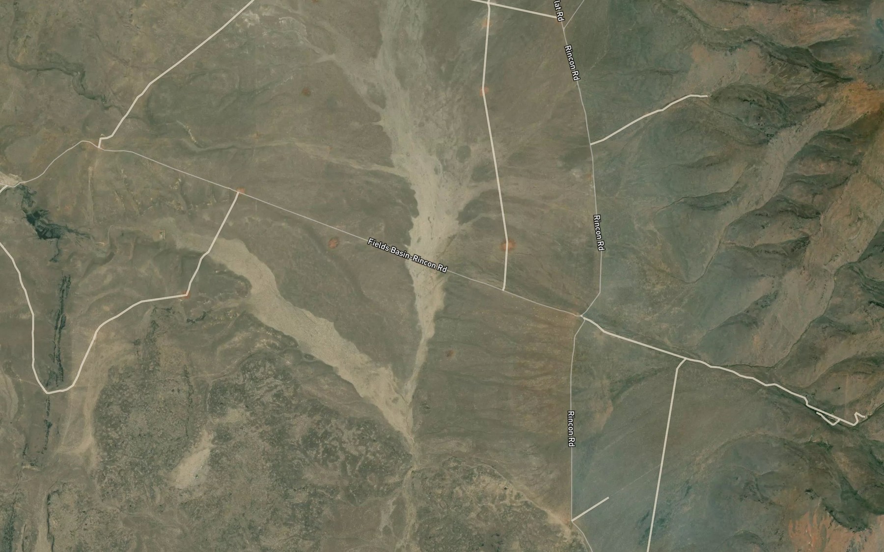 Satellite map of the Dip Creek