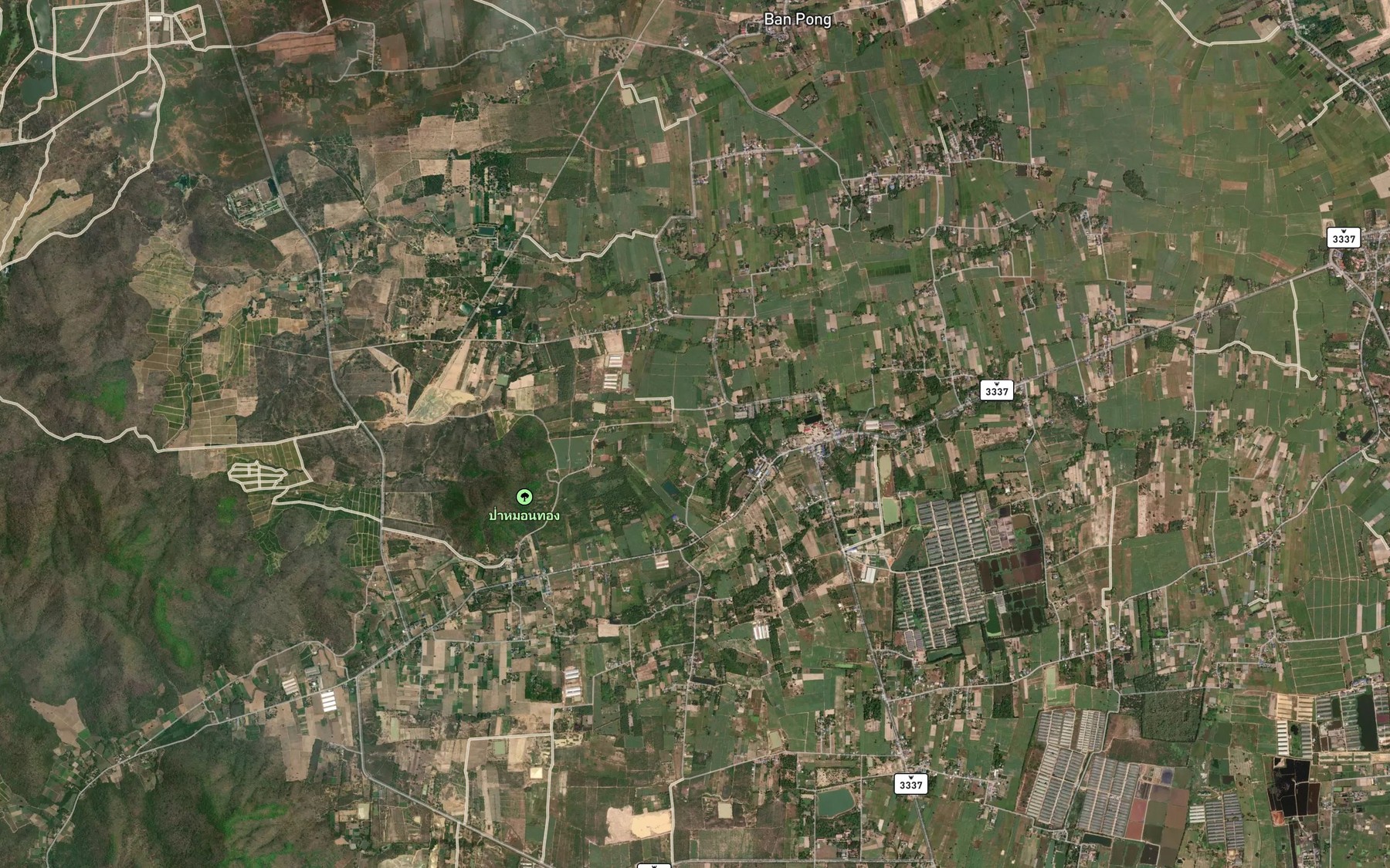 Satellite map of the Nam Phu Phlap