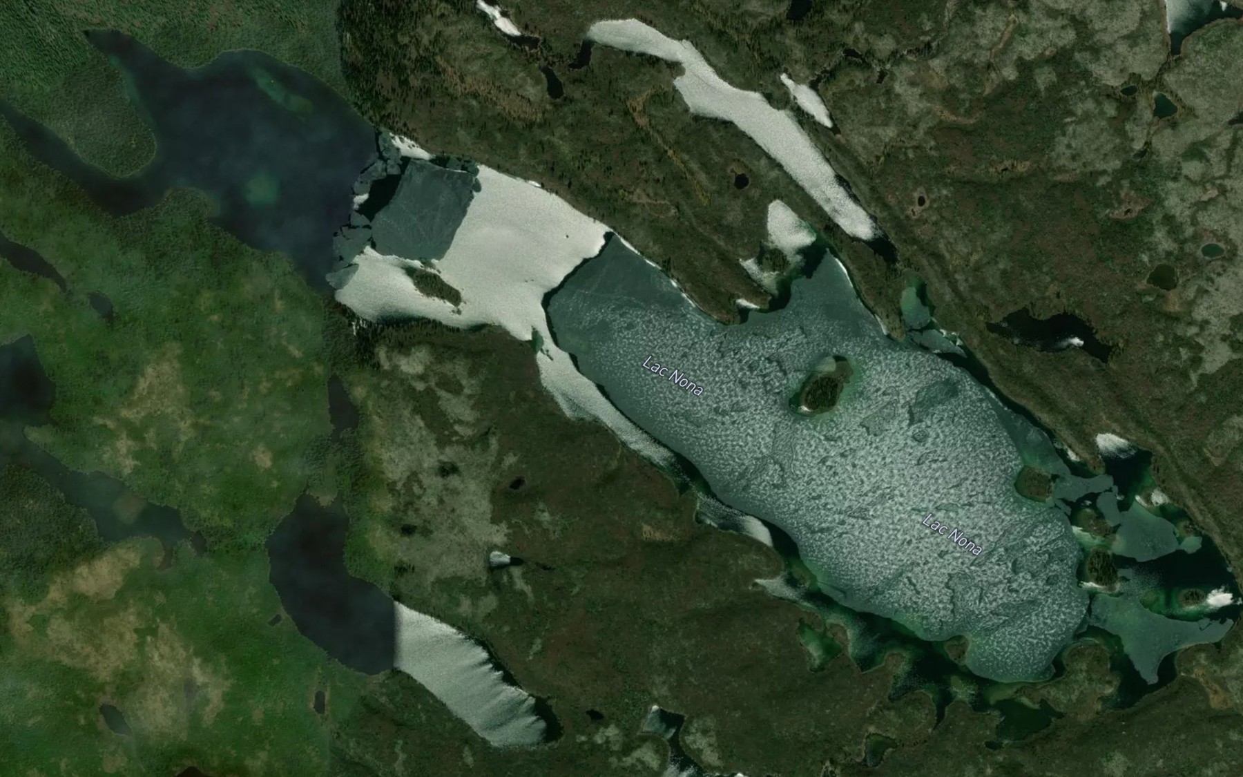 Satellite map of the Lac Nona