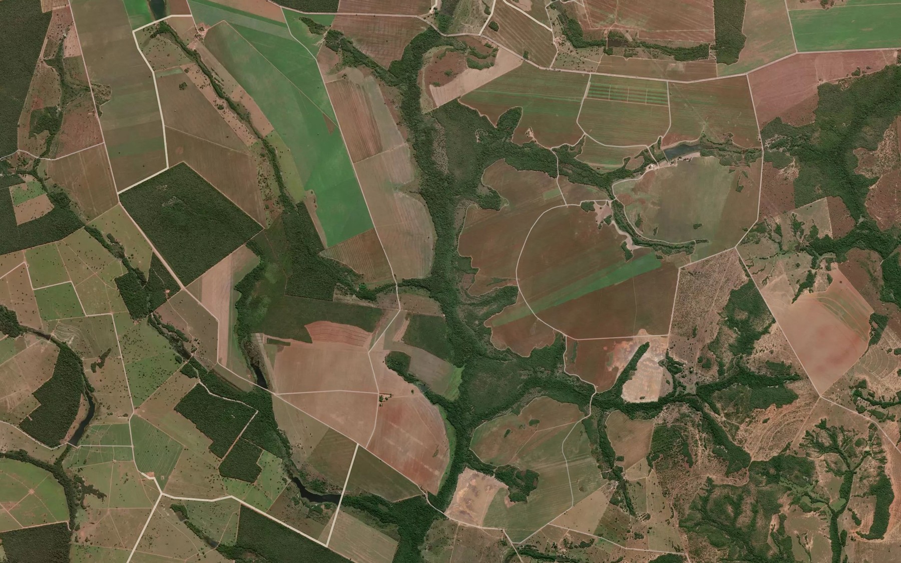 Satellite map of the Corrego Sucuriu