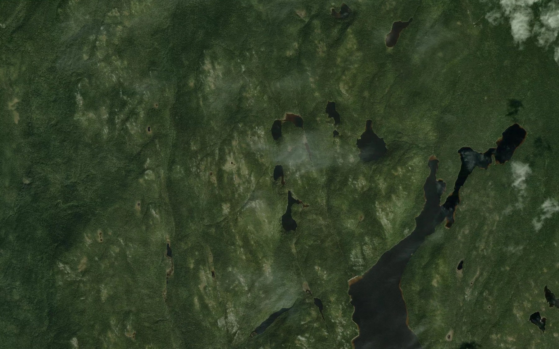 Satellite map of the Lac de Gelicourt