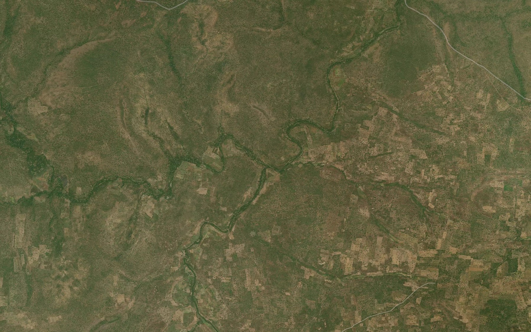 Satellite map of the Eri River