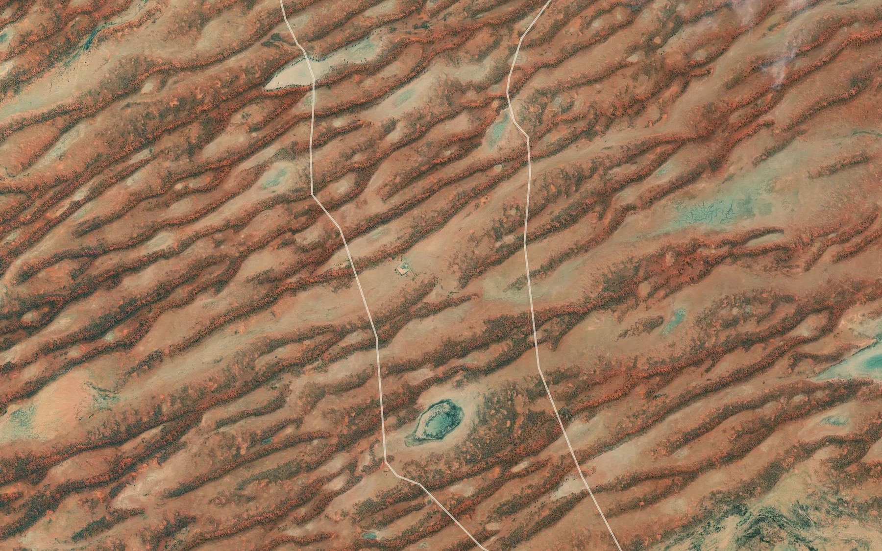 Satellite map of the Green Creek