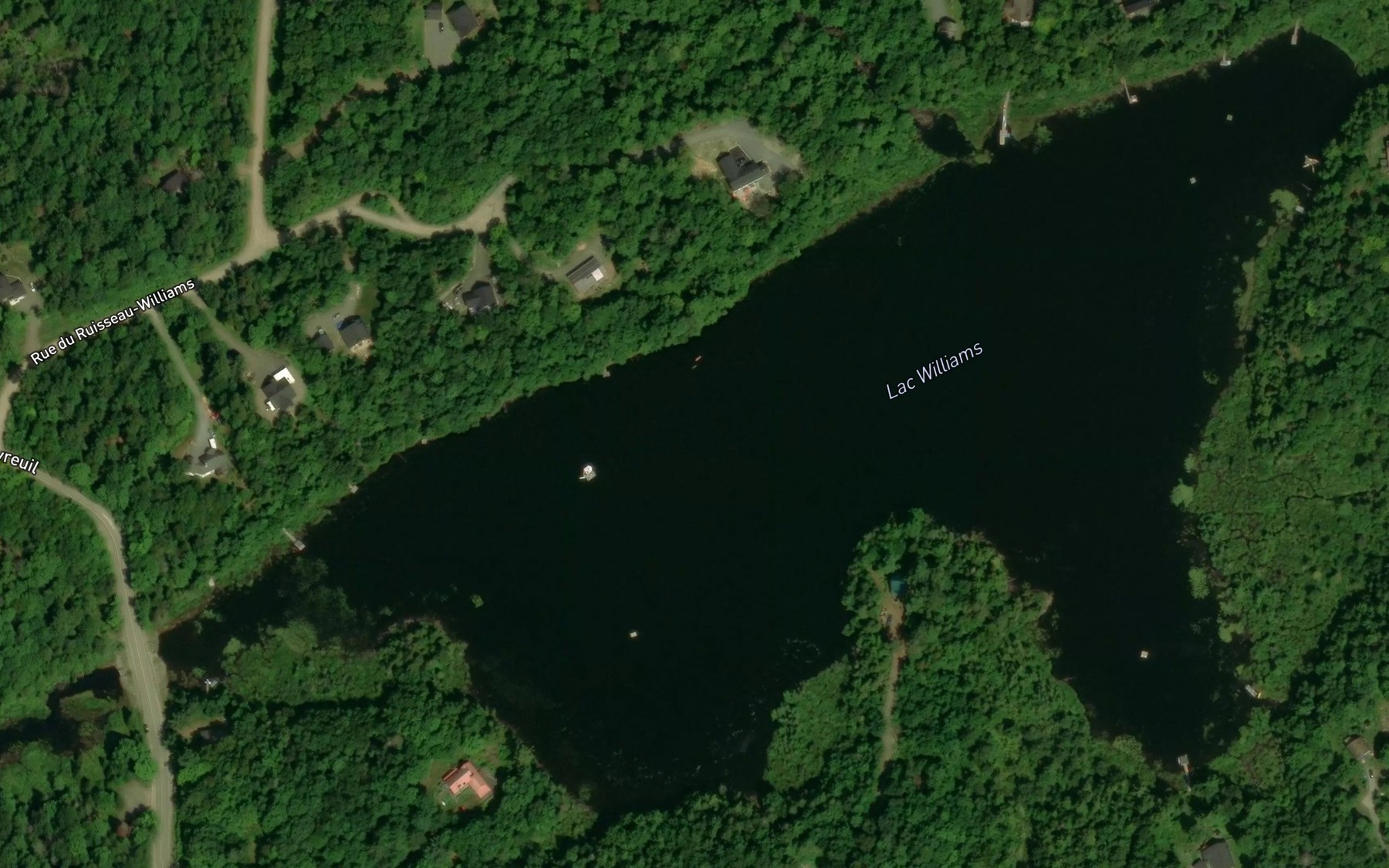 Satellite map of the Lac Williams