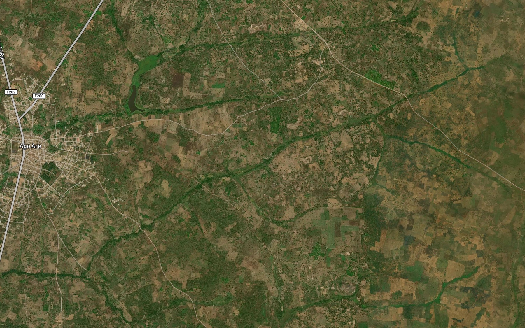 Satellite map of the River Abisa
