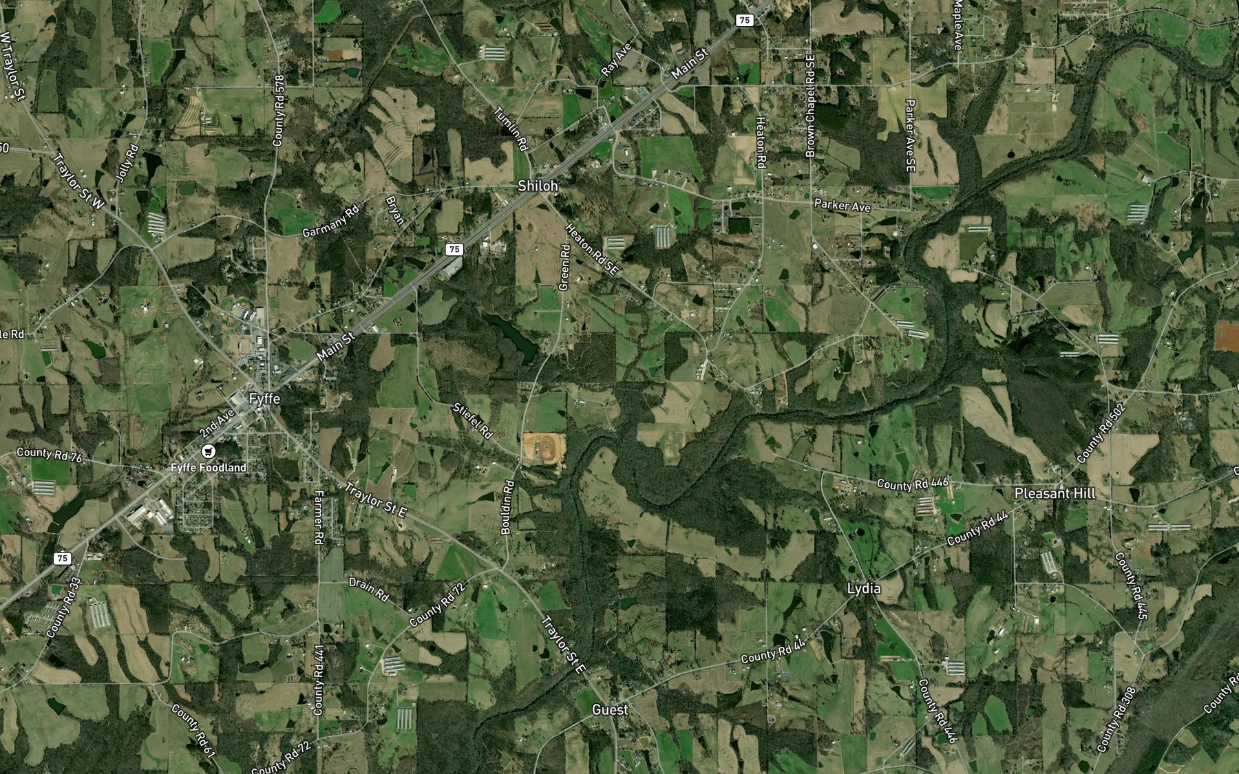 Satellite map of the Sparks Branch