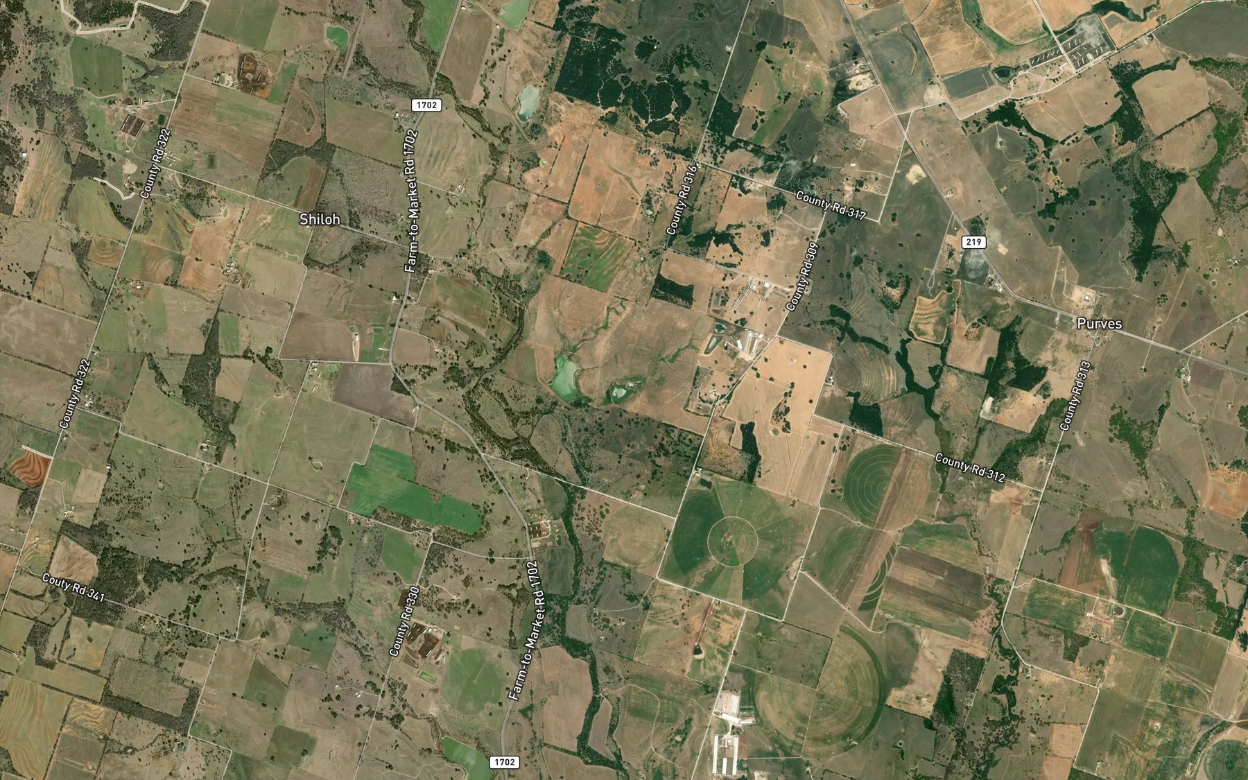Satellite map of the Soil Conservation Service Site 18 Reservoir